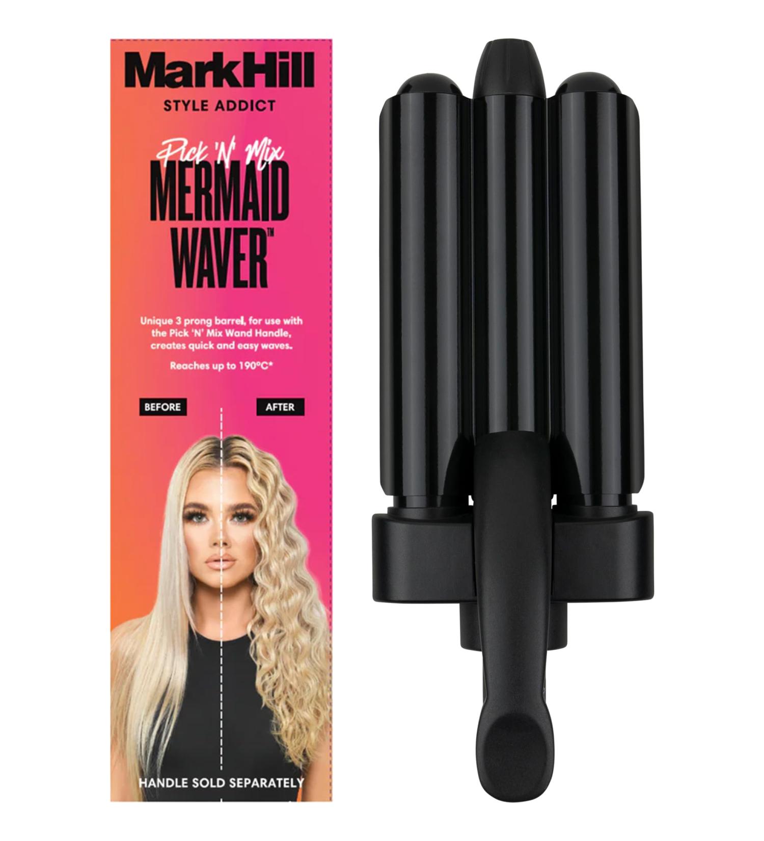 Mark Hill Pick N Mix Curling Iron - Mermaid Waver Barrel 21mm - Black | International Shipping Available - Buy Online on GoSupps.com
