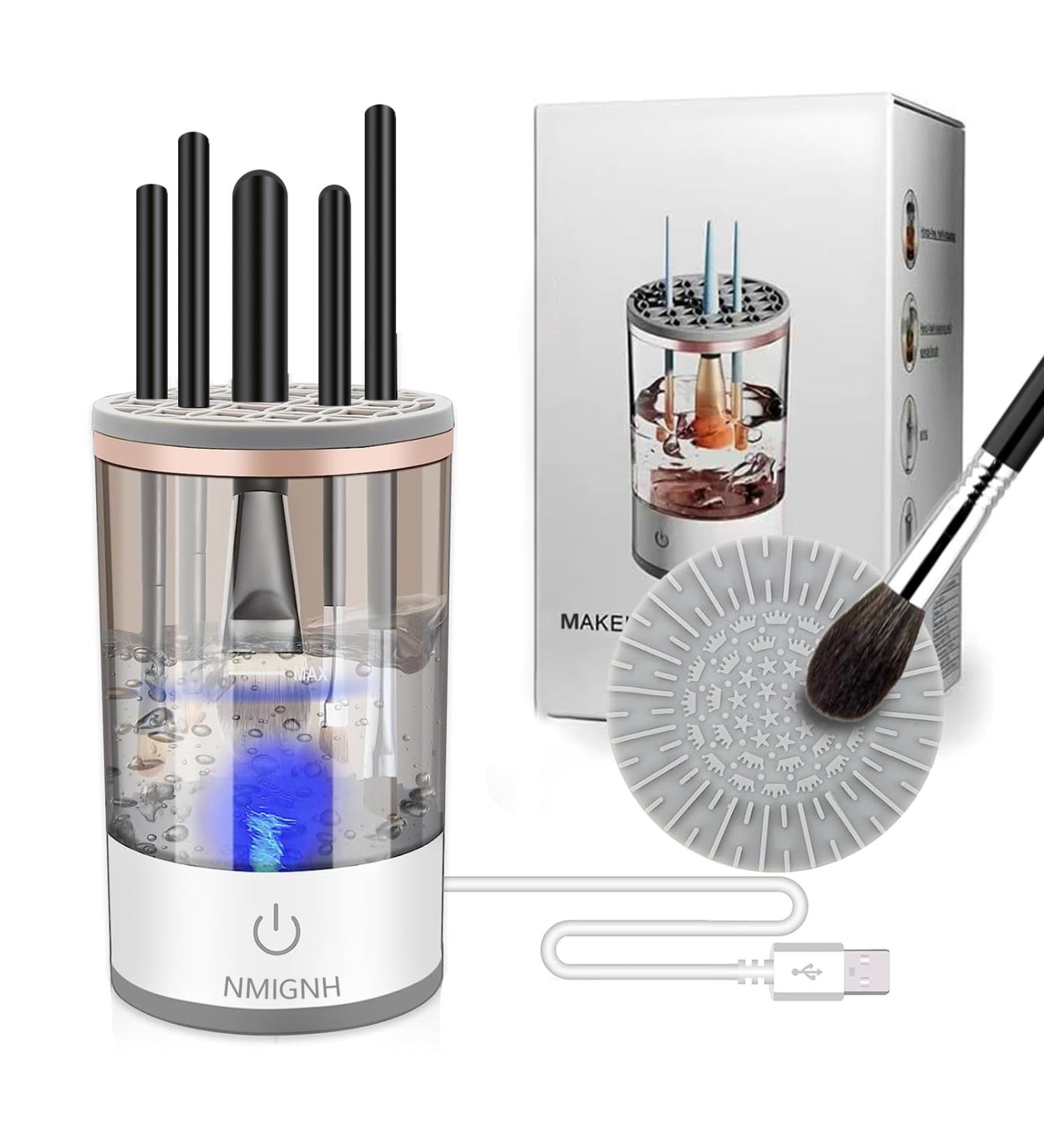 CROKZ Electric Makeup Brush Cleaner USB Cosmetic Brushes Cleaner Cleanser Tool for Brushes Brush Cleaner Fit for All Size Makeup Brush Gift for Women Wife Friend Valentine's Day/833 - Buy Online on GoSupps.com