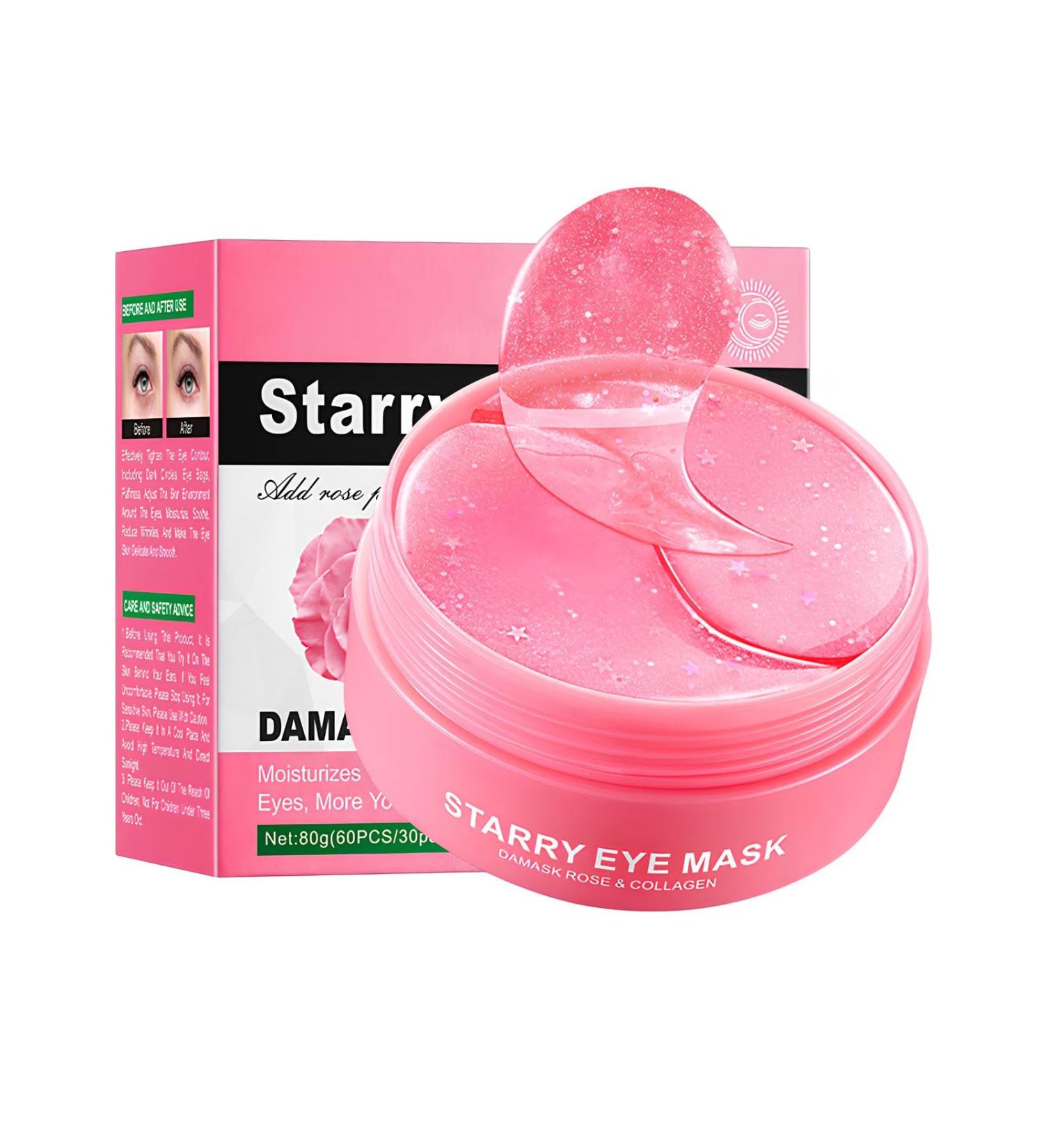 Under Eye Gel Patches for Smooth Skin Starry Eye Mask With Rose and Collagen Hydrating Under Eye Mask for Dark Circles 30 Pairs - Buy Online on GoSupps.com