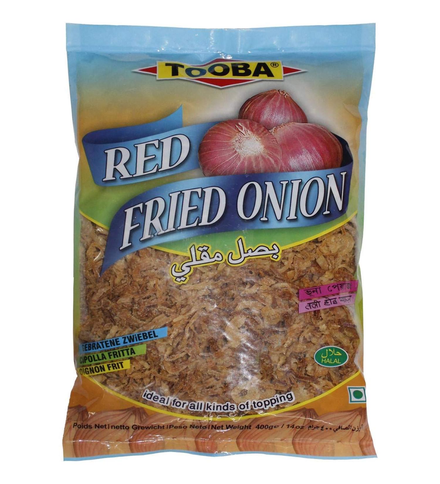 "New" TOOBA RED Fried Onion for All Kind of Topping |Great Flavour| 400g