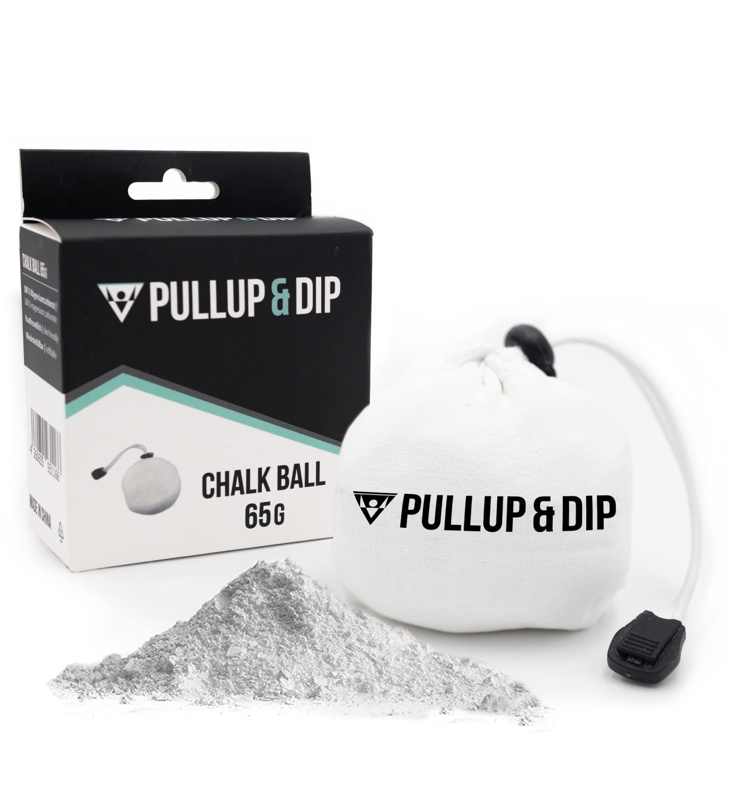 Pullup & Dip Chalk Ball Return - 65g Climbing Chalk for Better Grip | Ideal for Bouldering Gymnastics & Strength Sports - Buy Online on GoSupps.com