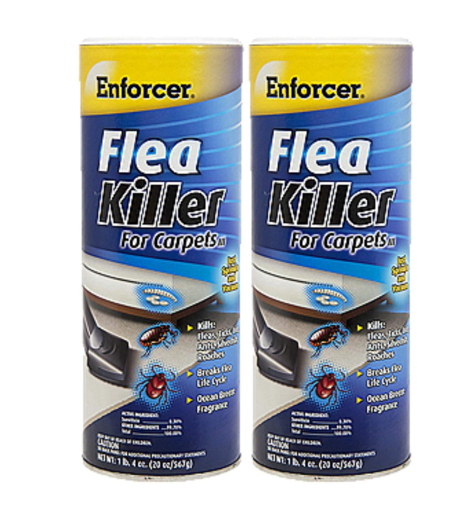 Enforcer Flea Killer for Carpets - 20 oz (Pack of 2) | Breaks Flea Life Cycle | Fresh Ocean Scent - Buy Online on GoSupps.com