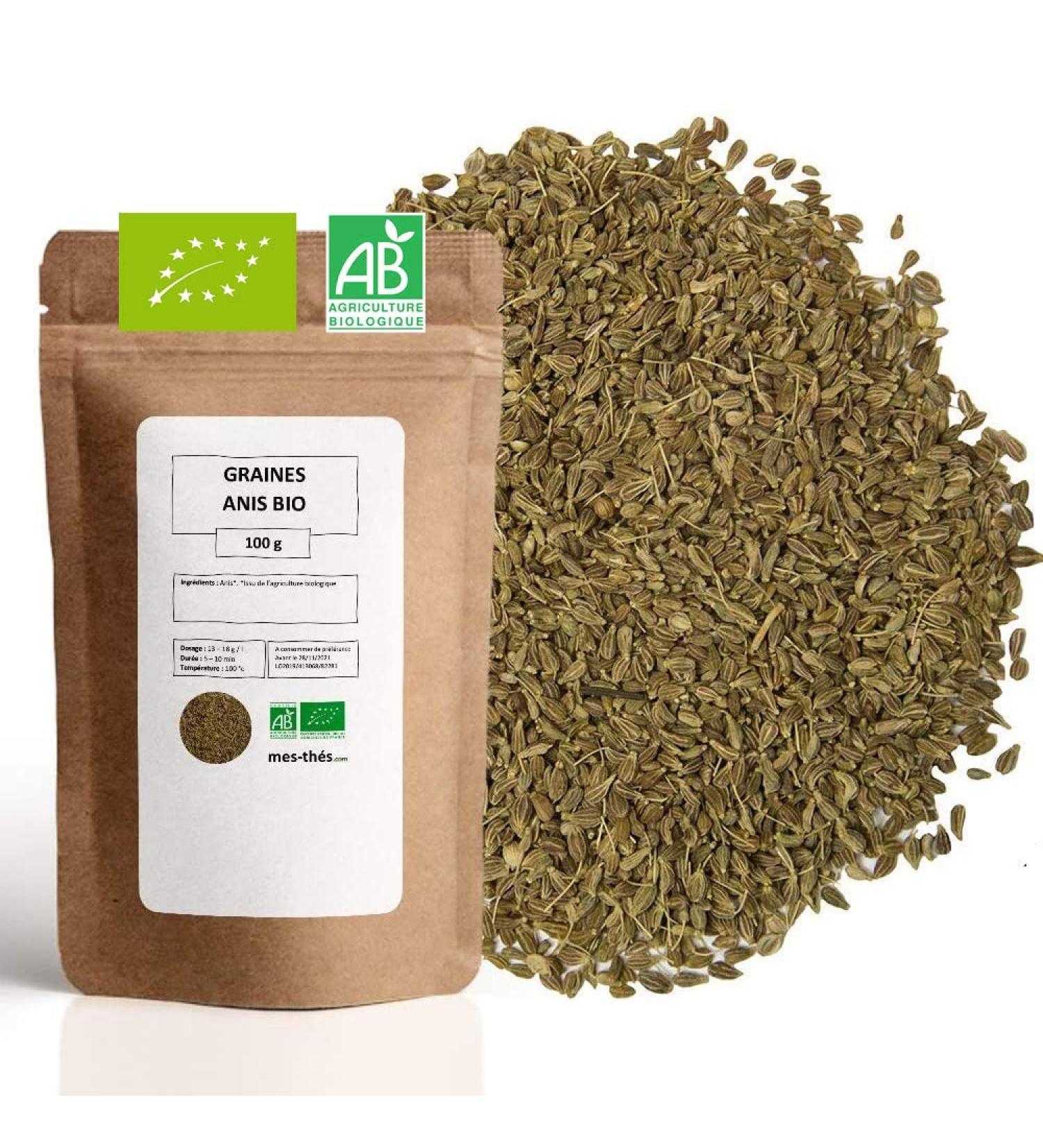 Organic Anise Anise Seeds 100 gram bag with Zip 40 Cups 100% Organic Farming Superior Quality Satisfaction - Buy Online on GoSupps.com