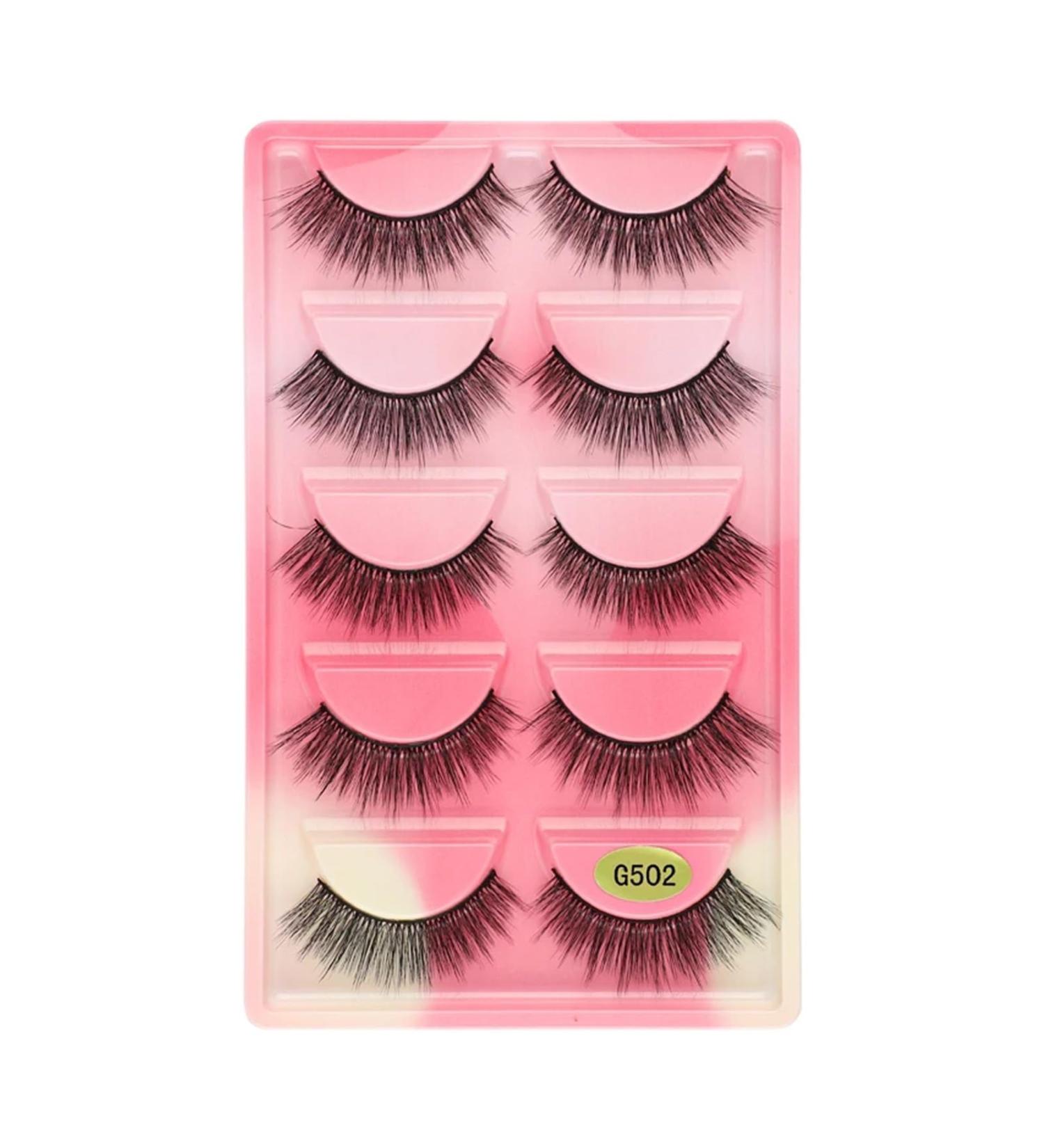 UAMOU 50/100/200 pairs Eyelashes faux mink lashes natural 3d mink eyelashes volume false lashes in bulk cilios Cheerfully (Color : G502 Size : 20 Boxes) - Buy Online on GoSupps.com
