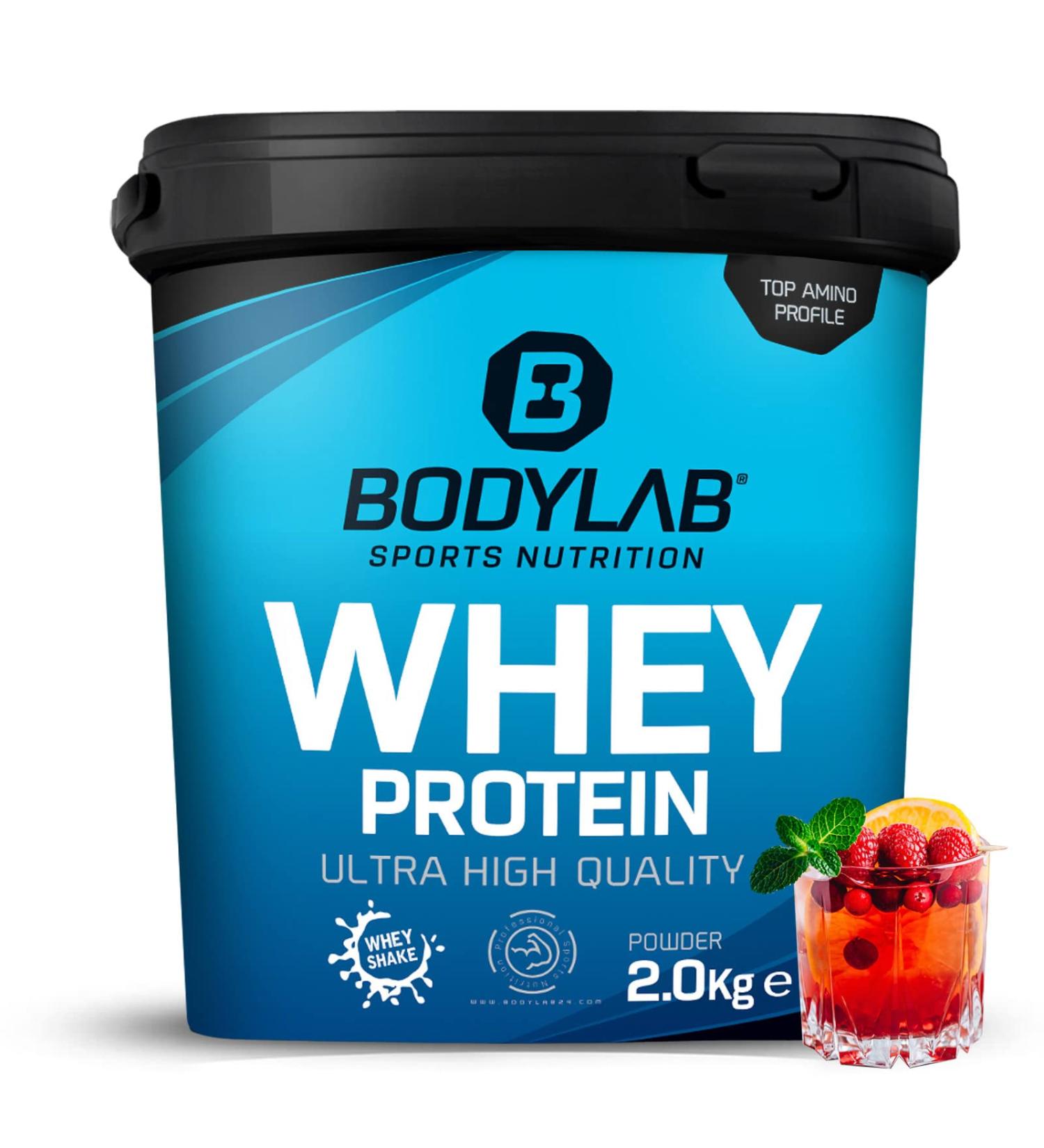 Bodylab24 Whey Protein Powder - 2kg Fruit Mix | Premium Quality Protein Supplement for International Shipping - Buy Online on GoSupps.com