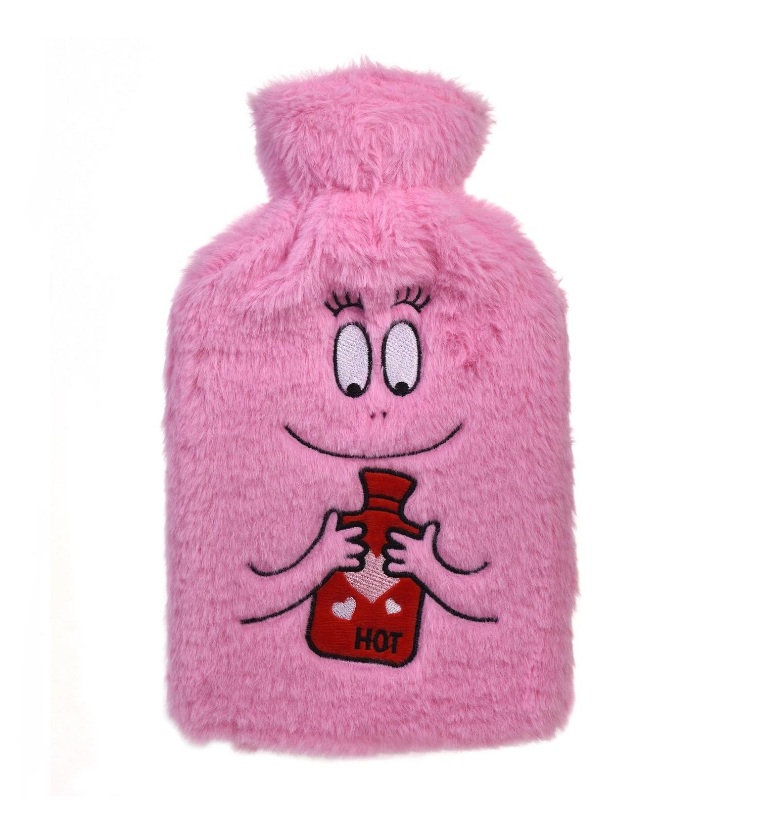 Barbapapa Hot Water Bottle - Removable Plush 1L for Pain Relief | Soft & Comfortable for Adults & Children - Buy Online on GoSupps.com