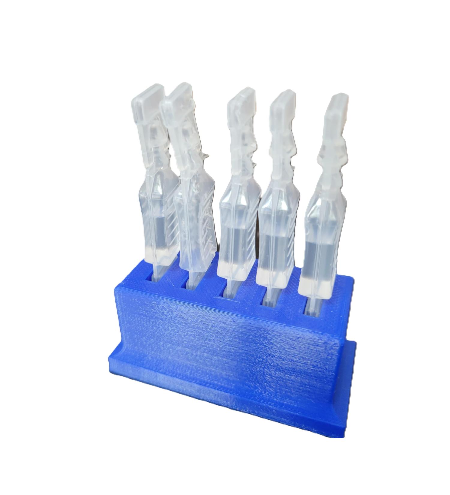 Eye Drop Vials Holder for Single-Use Disposable Drops - 5 Vial Storage - Znet3D Blue - International Shipping - Buy Online on GoSupps.com