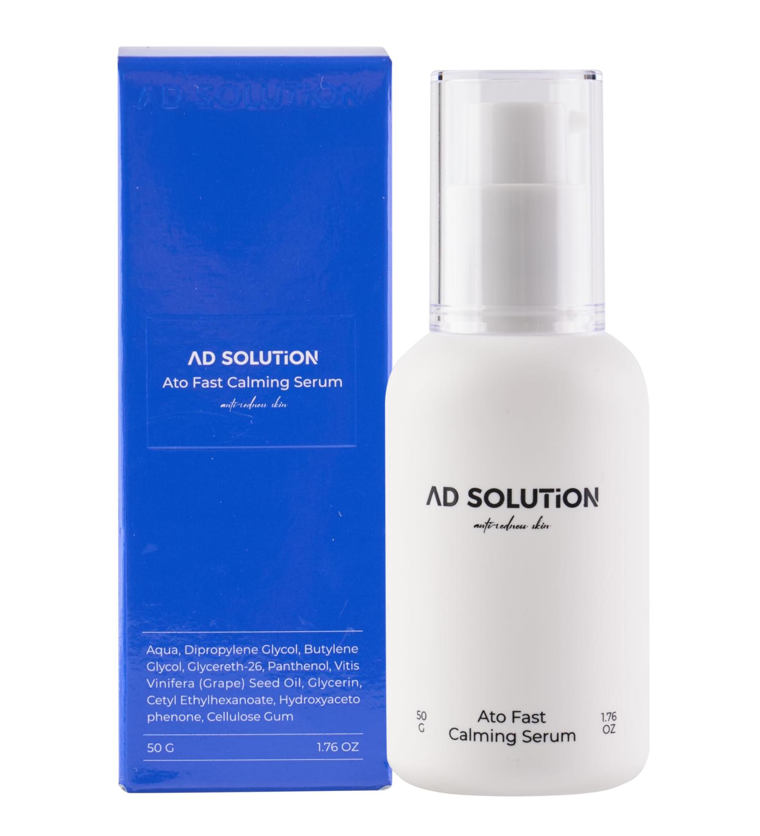 AD SOLUTION Ato Fast Calming Serum for Sensitive & Eczema-Prone Skin Instant Relief from Itch Redness & Flare-Ups Powered by Cica & Panthenol 1.69 Fl Oz - Buy Online on GoSupps.com