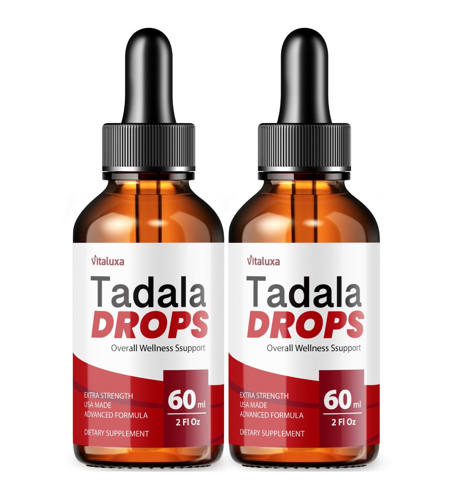 (2 Pack) Tadala Drops for Men Health Tadala Liquid Drops Supplement with Advanced Health Support Formula Men Tadalla Liquid Draps for Max Strength and Overall Natural Relief Supplement Reviews (4oz) - Buy Online on GoSupps.com