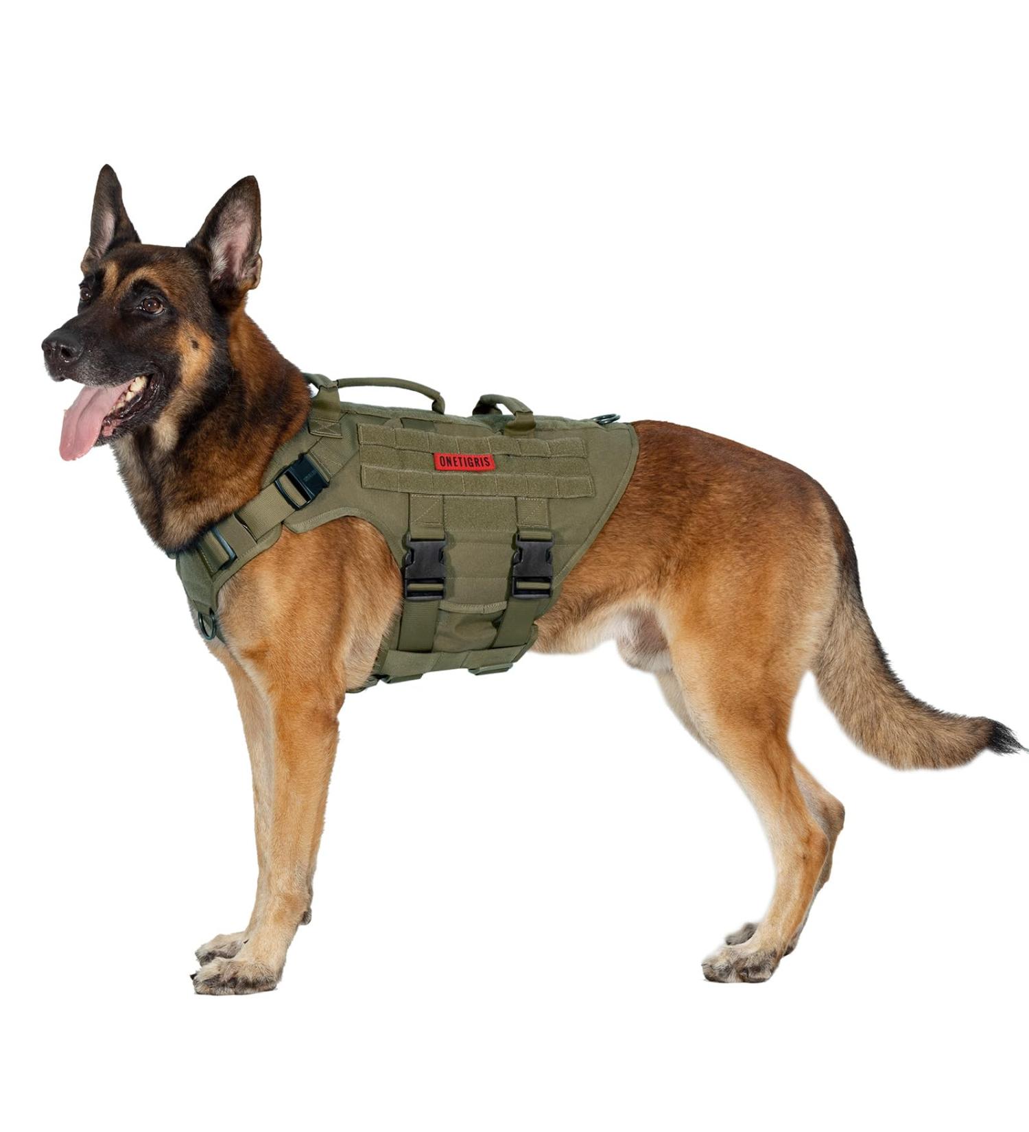 Oneigris Dog Harness | Adjustable Tactical Anti-Trail Harness for All Breeds - International Shipping Available - Buy Online on GoSupps.com