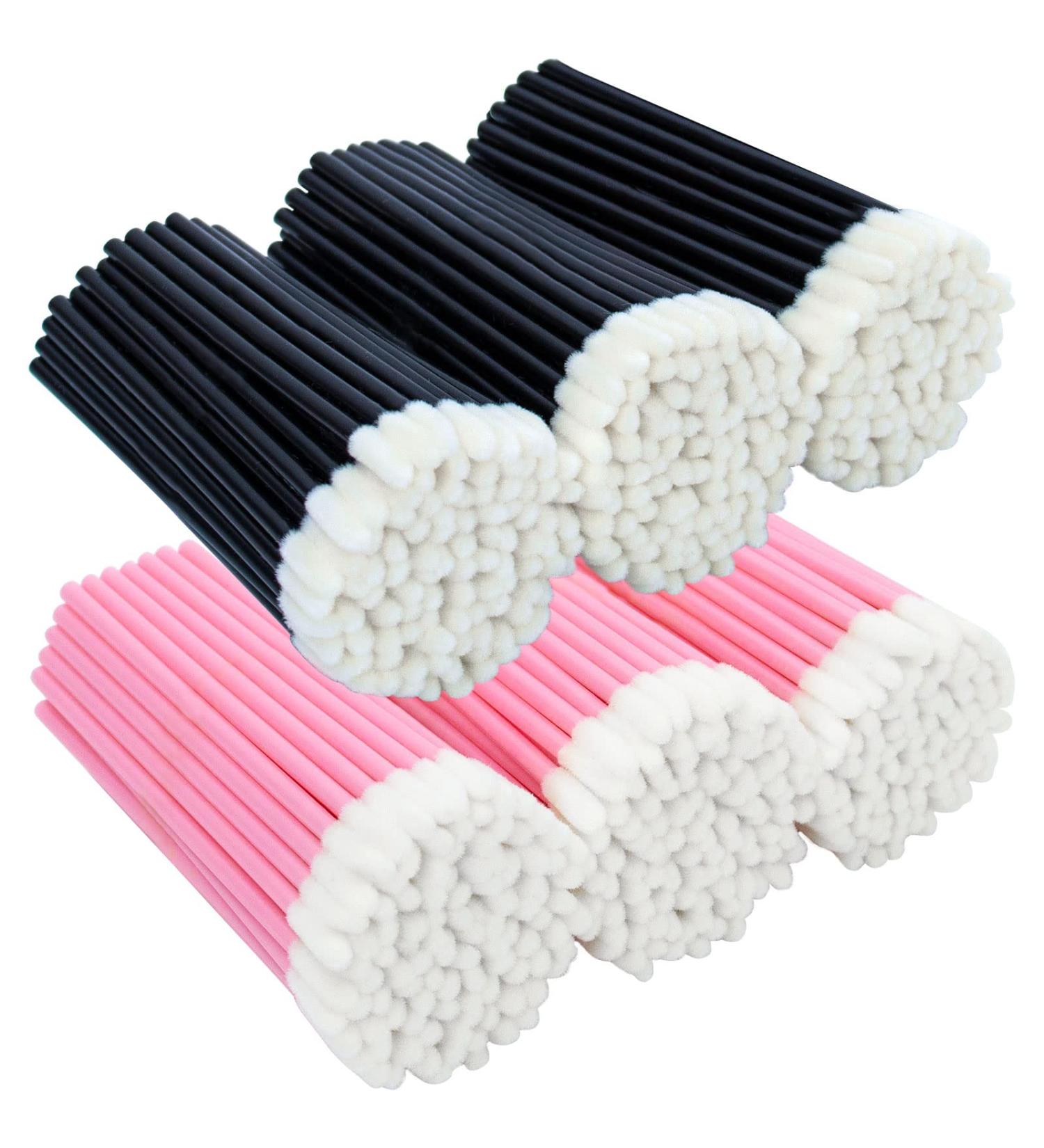 600 PCS Disposable Lip Wands - Black & Pink Lip Applicators for Makeup - Lip Gloss & Lipstick Brushes - Disposable Makeup Applicators Kit - Buy Online on GoSupps.com