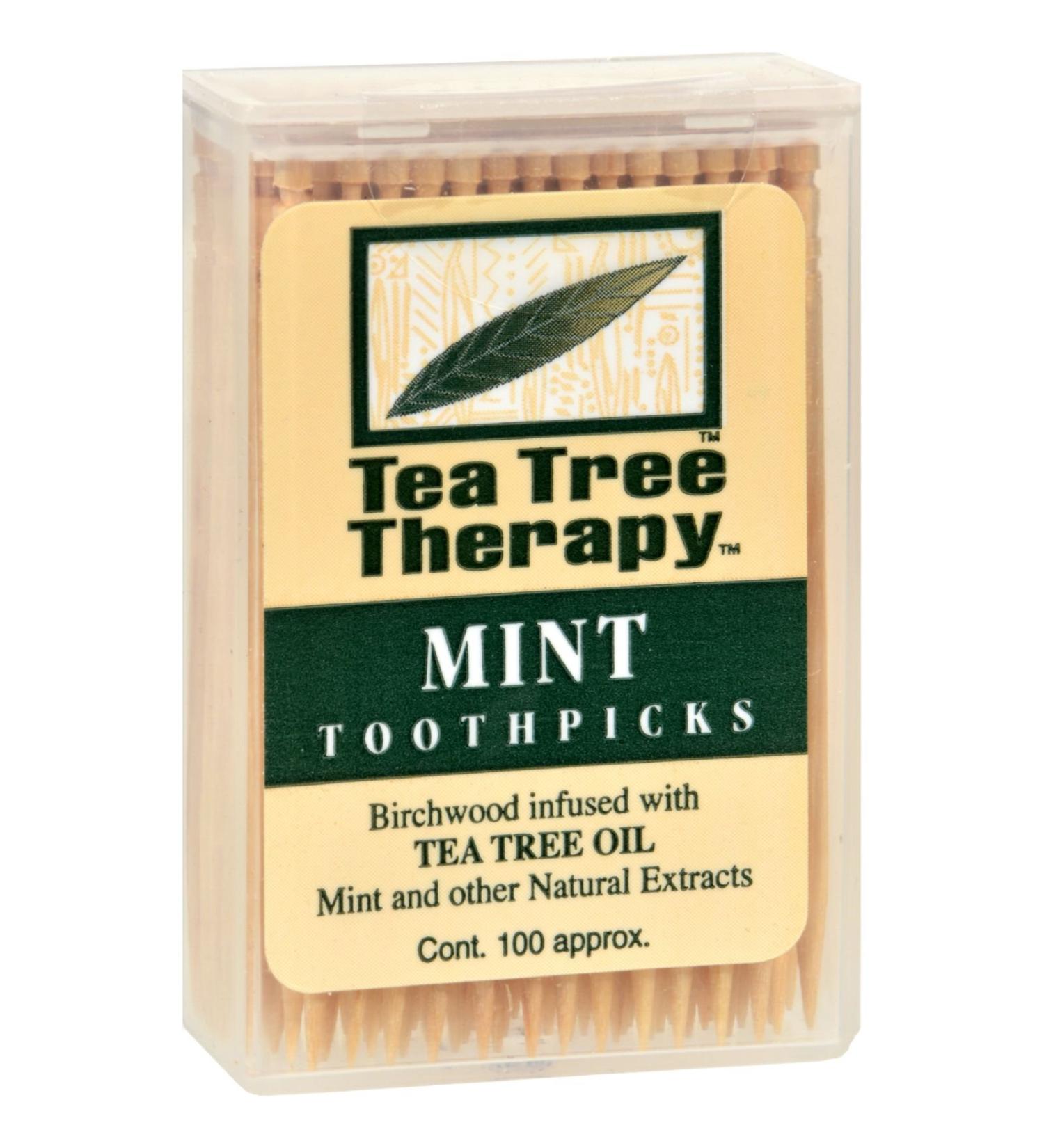 Tea Tree Therapy Toothpicks 100 ct 100 Count (Pack of 1)