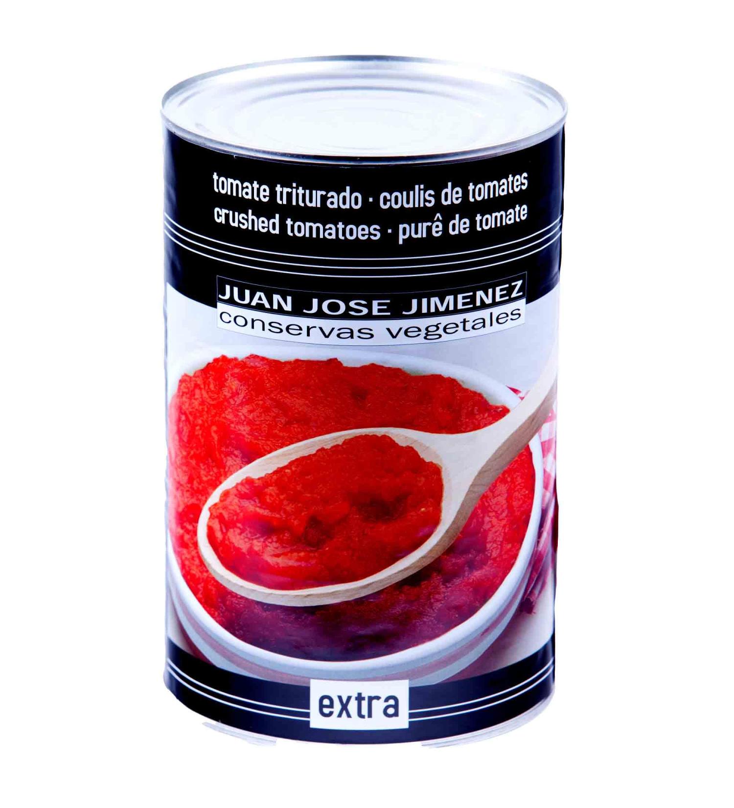 Sieved TOMATO SAUCE base tin 'Salsa de Tomate' - Gluten Free - Vegetarian - Vegan 4kg tin - Buy Online on GoSupps.com
