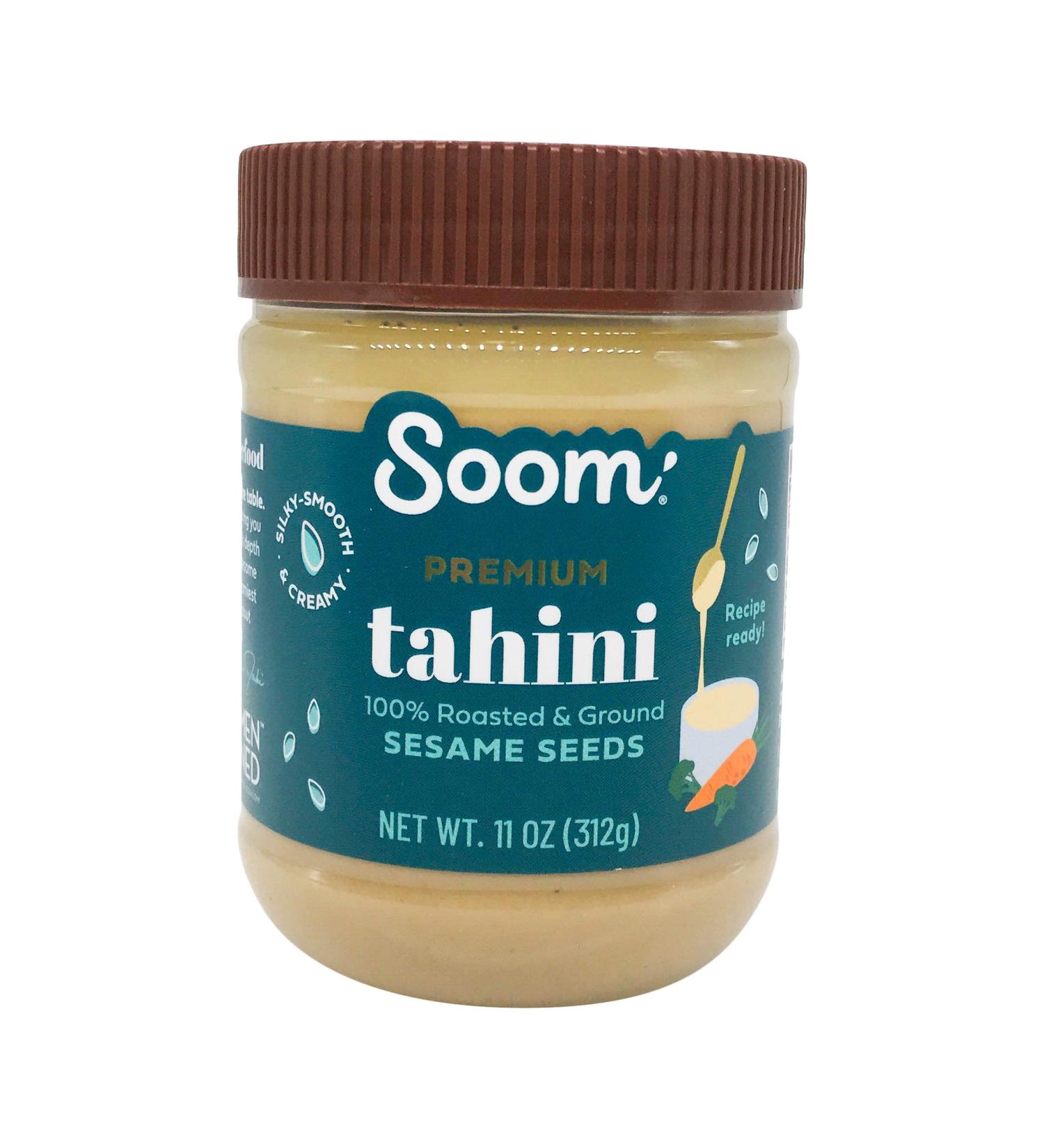 Soom Foods Tahini 11oz - Pure, Creamy, and Delicious - Buy Online on GoSupps.com