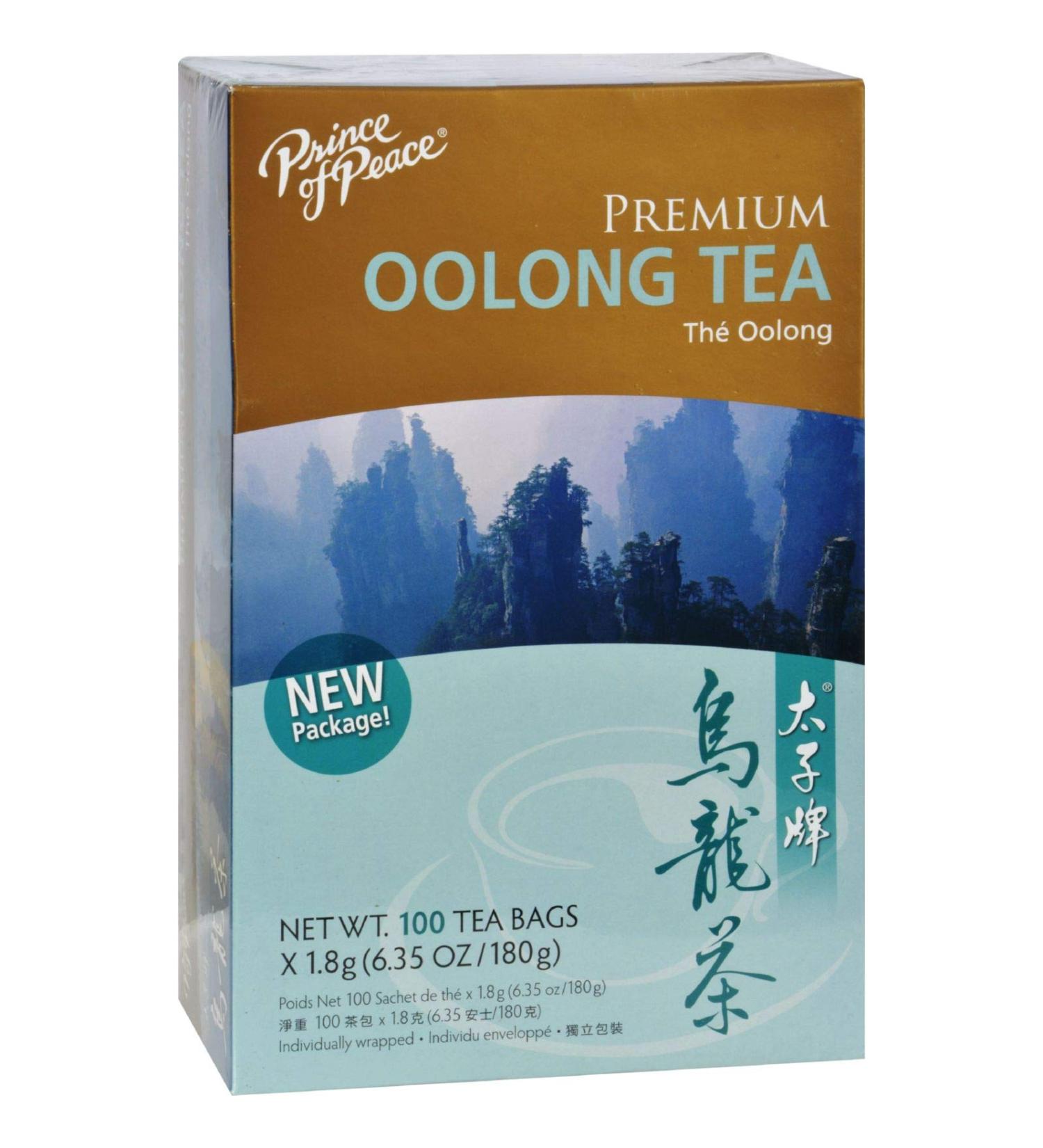 Prince of Peace Premium Oolong Tea 100 Individually Wrapped Tea Bags (1.8 g) Each