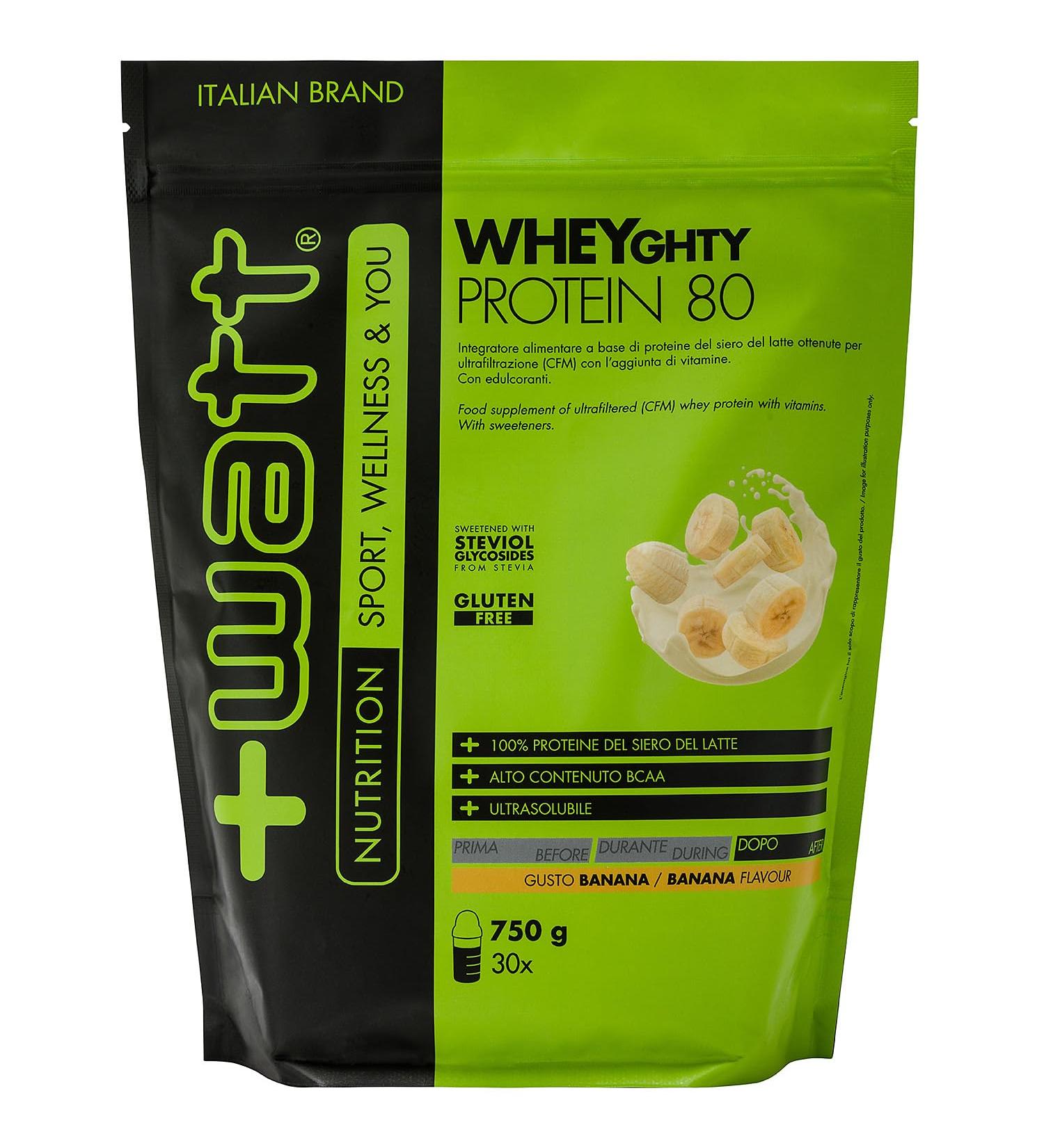 Watt Wheyghty Protein 80750G Doypack envelop Bana - Buy Online on GoSupps.com