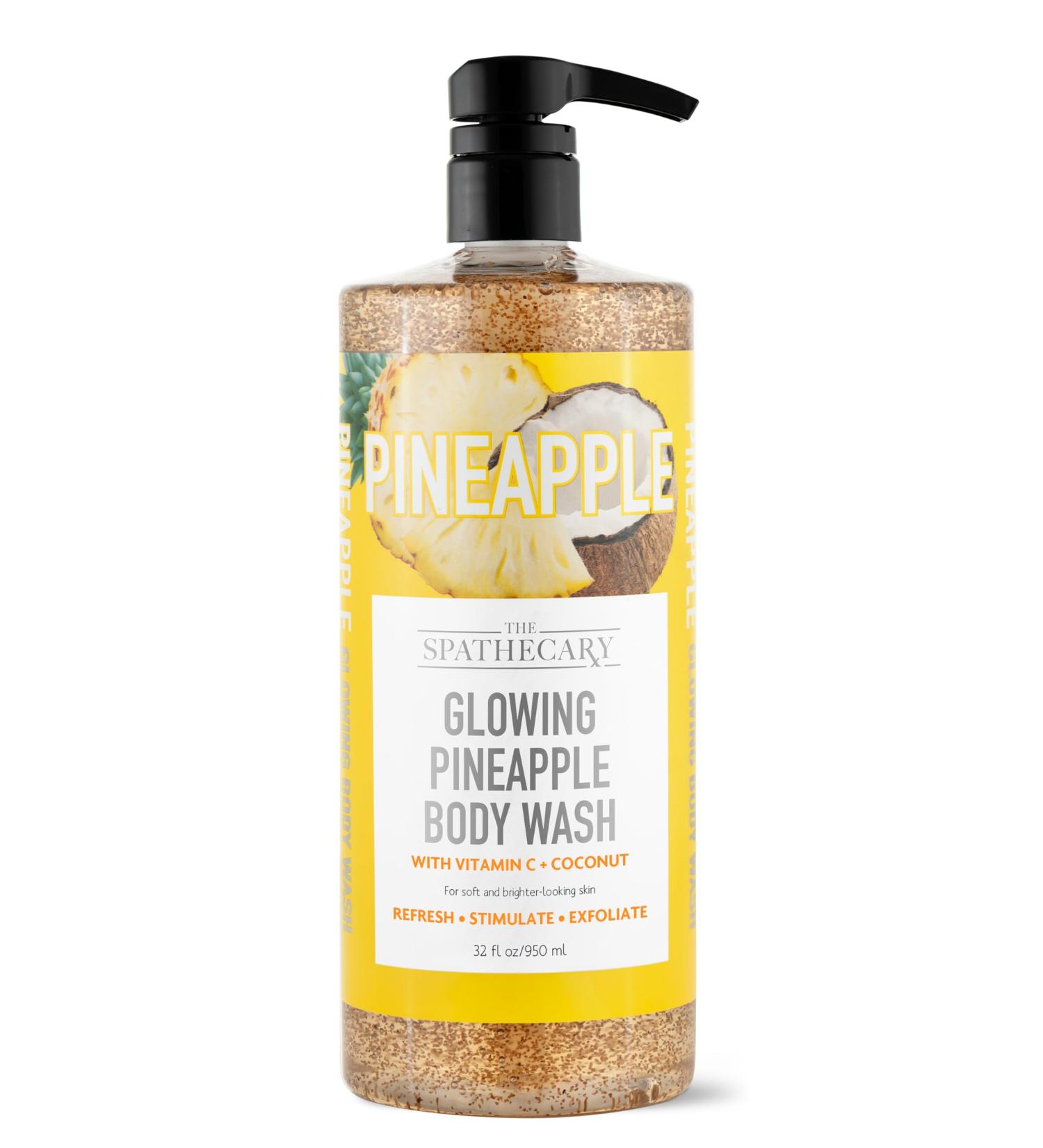 Glowing Pineapple Exfoliating Body Wash with Vitamin C and Coconut 32 oz