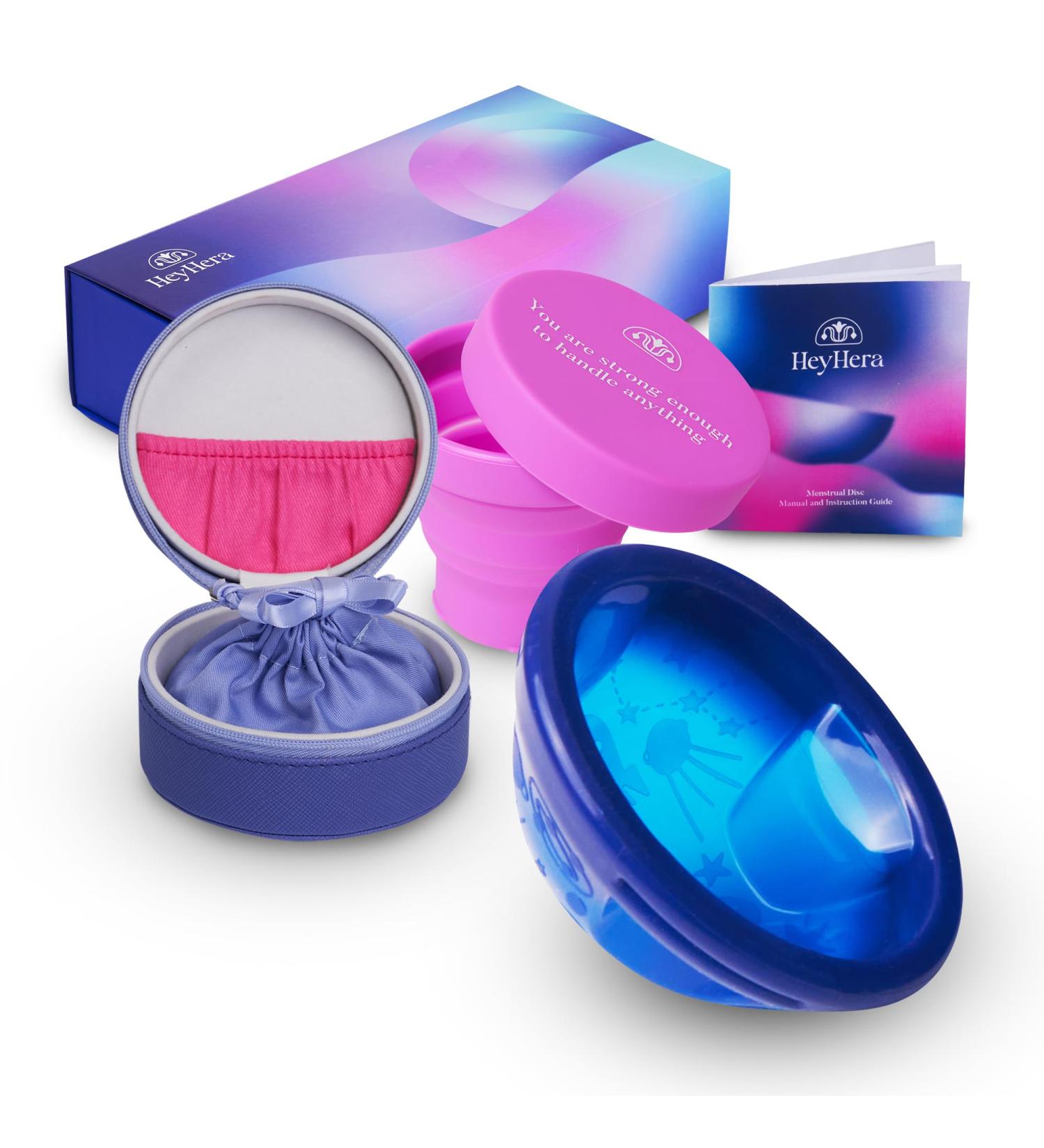 Reusable Silicone Menstrual Disc - Comfortable Easy to Use & Clean | International Shipping Available - Buy Online on GoSupps.com