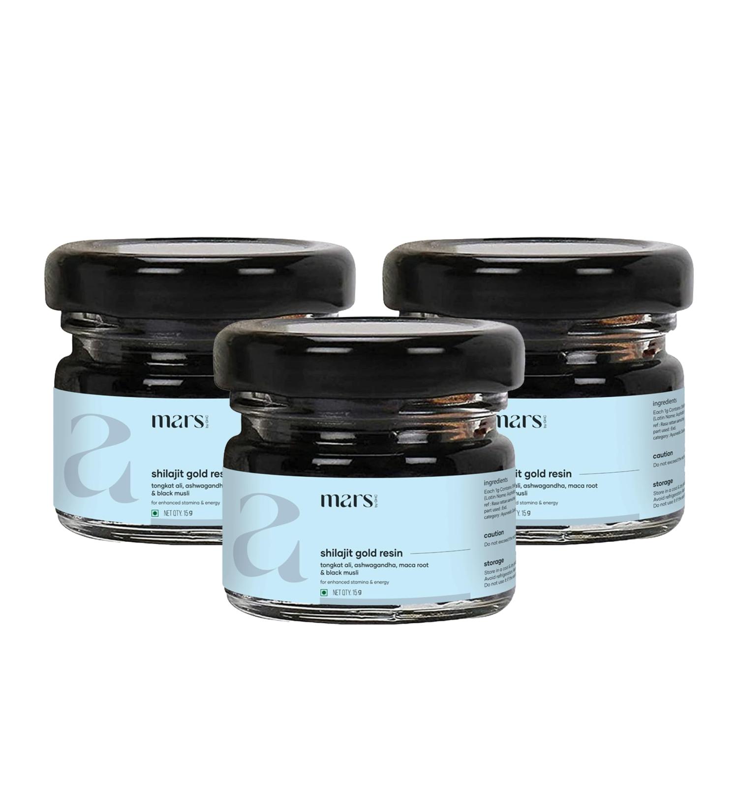 Mars Shilajit Gold Resin - Pack of 3 1 Ounce (Pack of 3)