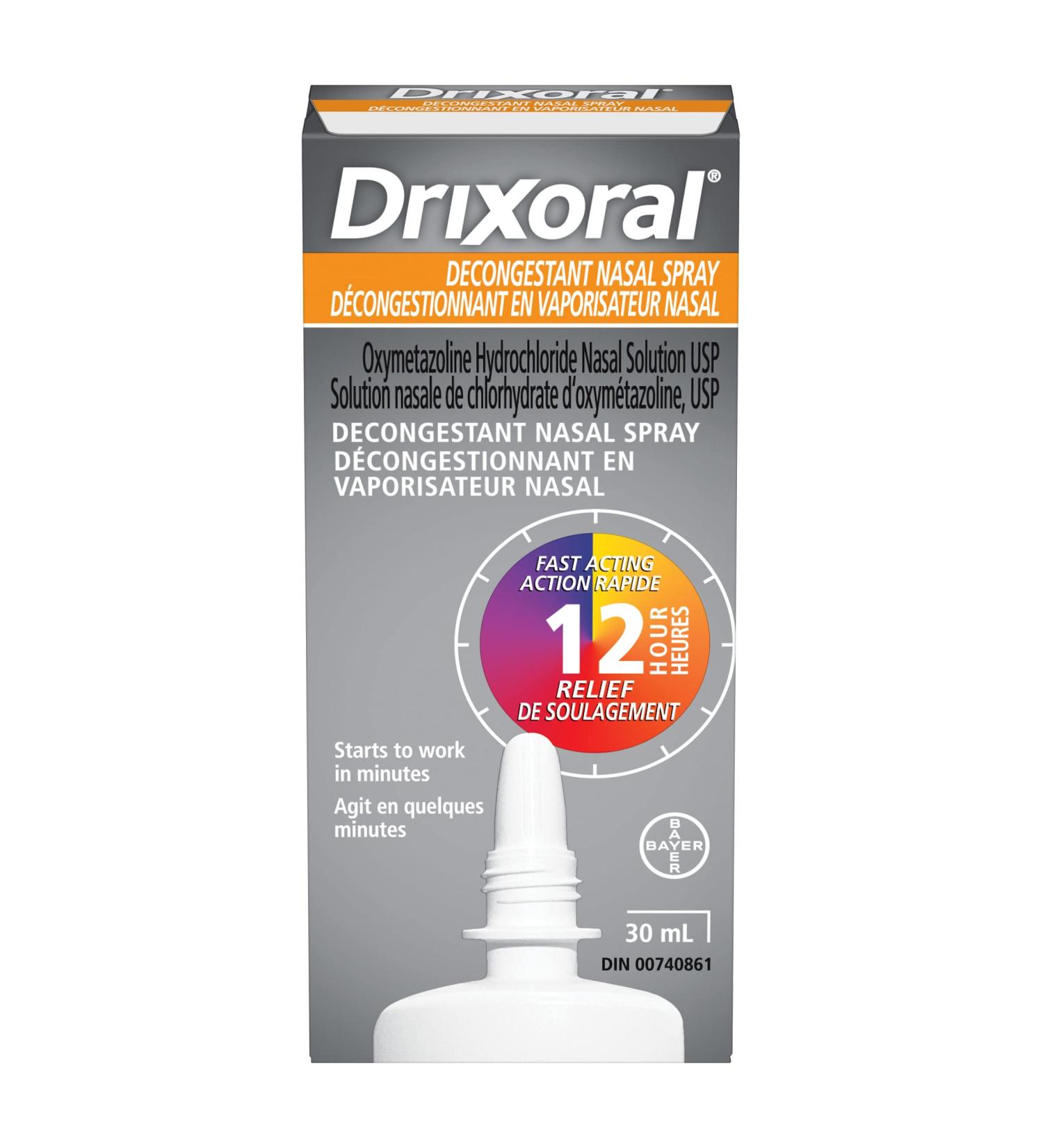 Drixoral Decongestant Nasal Spray Fast and Long Lasting 12 Hour Relief 30ml - Buy Online on GoSupps.com