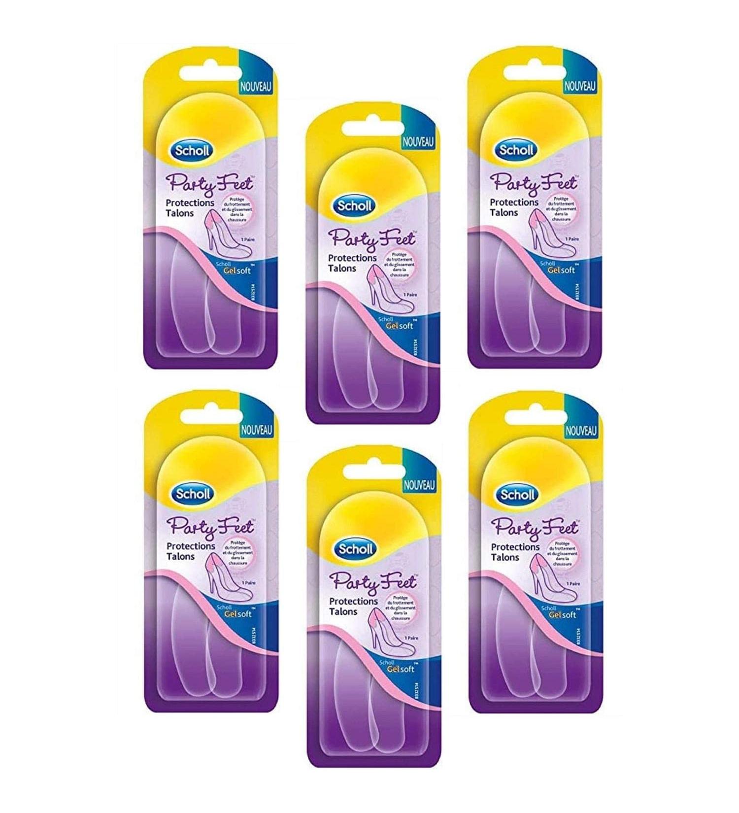 SCHOLL Pack of 6 Cases of 2 Gelsoft Party Feet Heel Protectors - Buy Online on GoSupps.com
