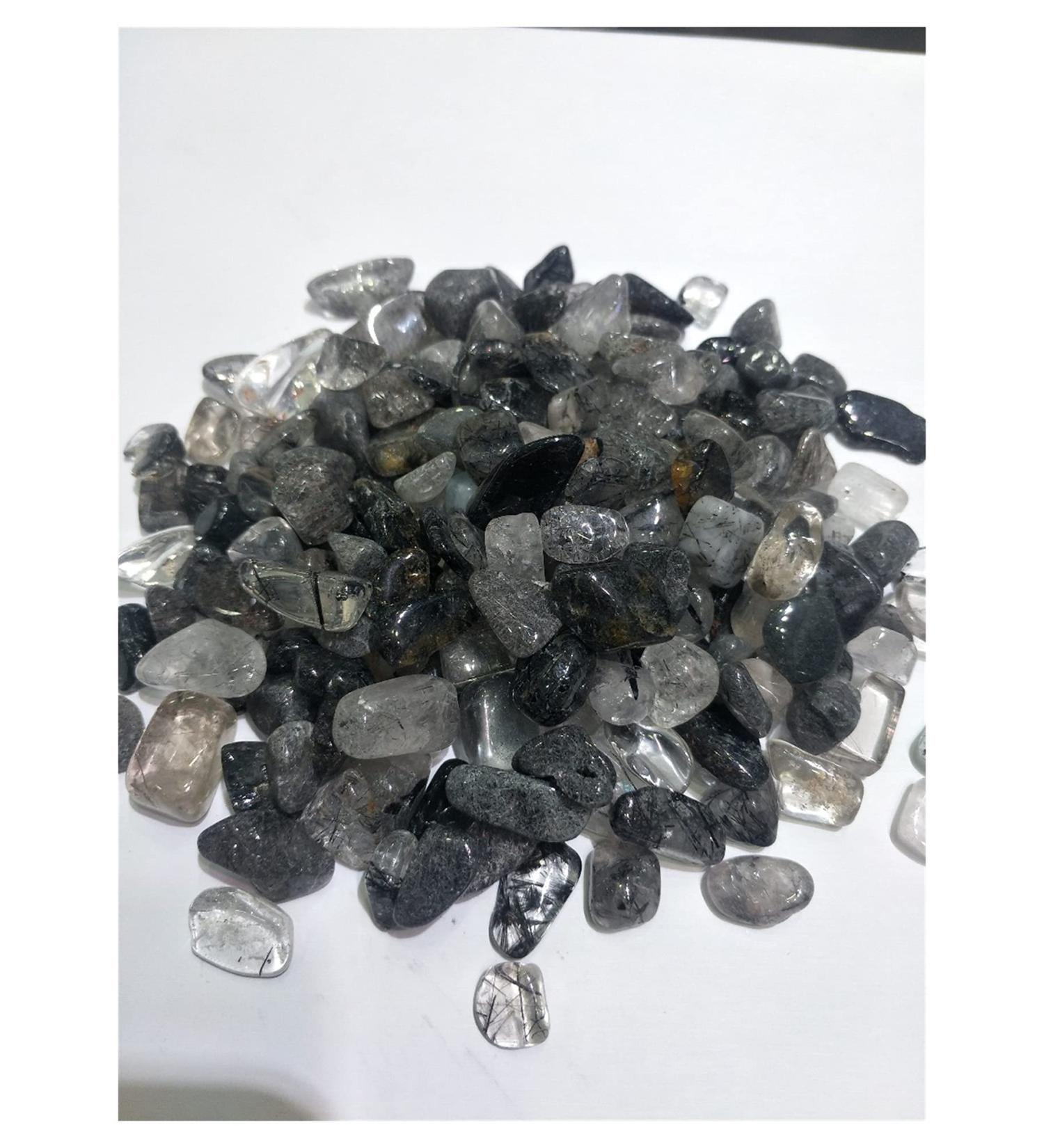 Natural Crystal Rough 200g Bulk Natural Polished Natural Black Hair Crystals Stone Gemstone Rough Crystal Tumbled Stones for Sale Chakra Reiki Balancing - Buy Online on GoSupps.com