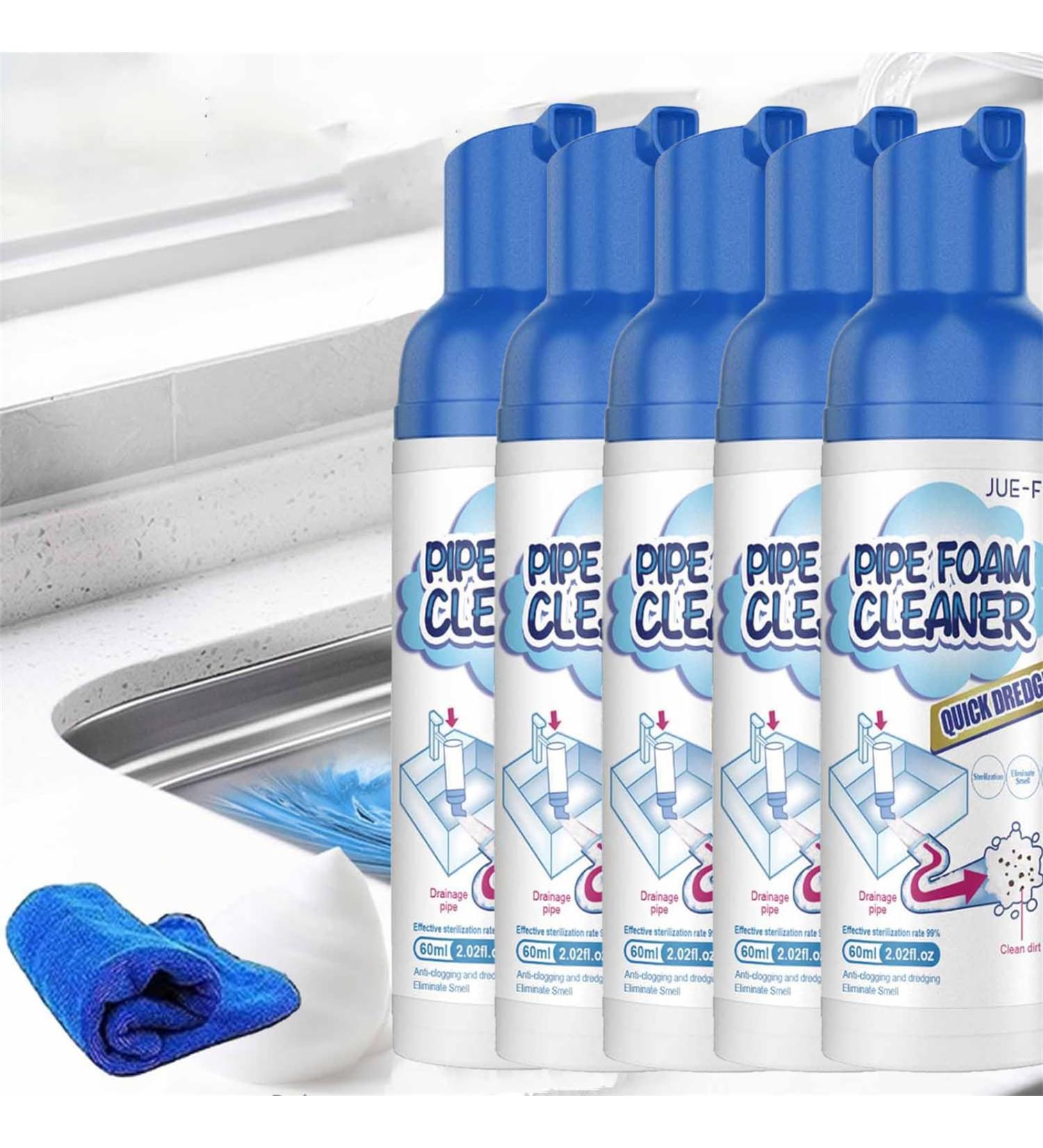 Foam Drain Cleaner Yugou Drain Cleaner Get out Foaming Drain Cleaner Pipe Dredge Deodorant Foam Cleaner Foam Drain Cleaner for Bathroom Sink (5) - Buy Online on GoSupps.com