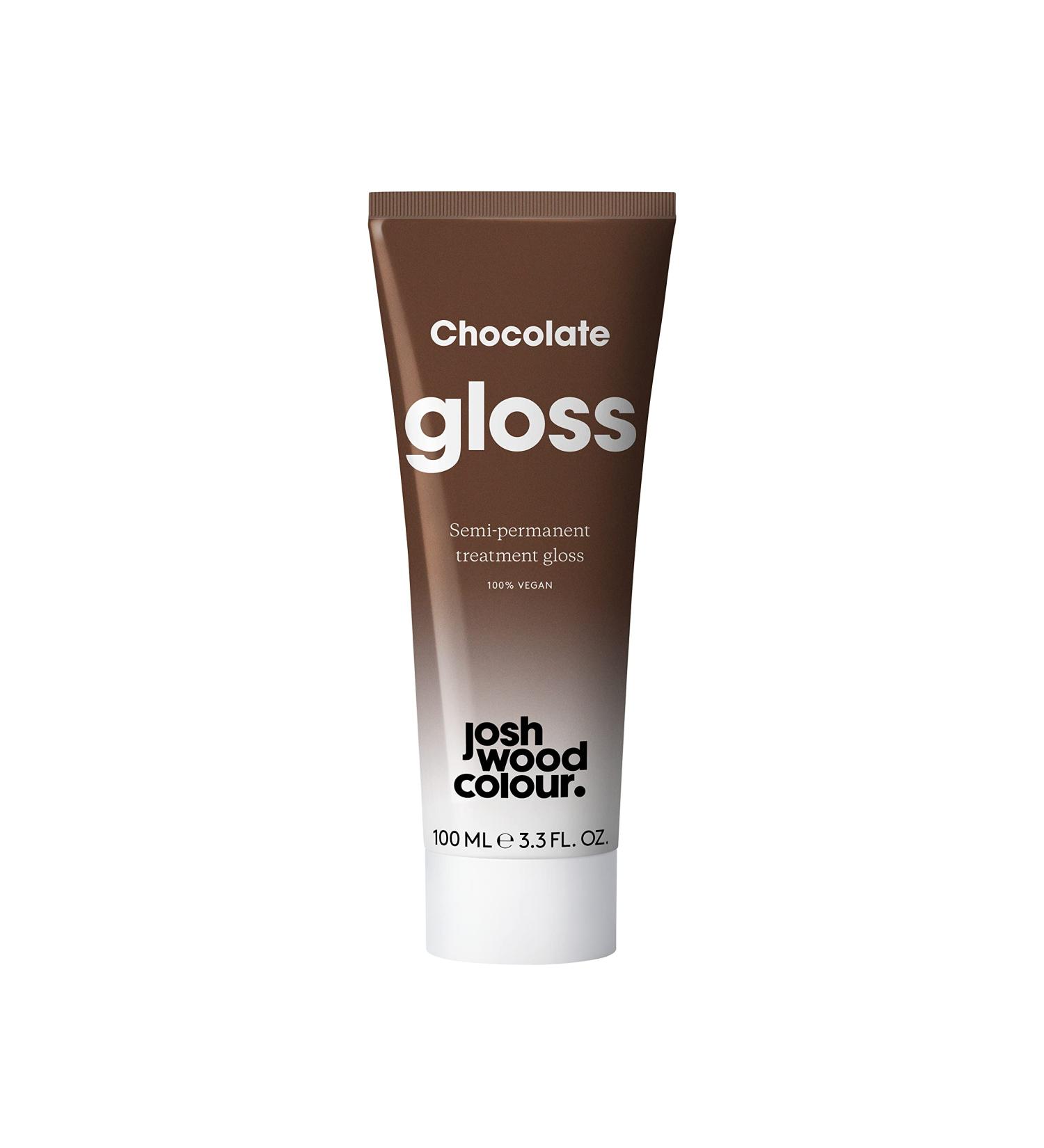 Josh Wood Hair Gloss (Chocolate) - Velvety Chocolate Brown Shade, 6-Wash Semi-Permanent Vegan Formula - 100ml Cream - Buy Online on GoSupps.com