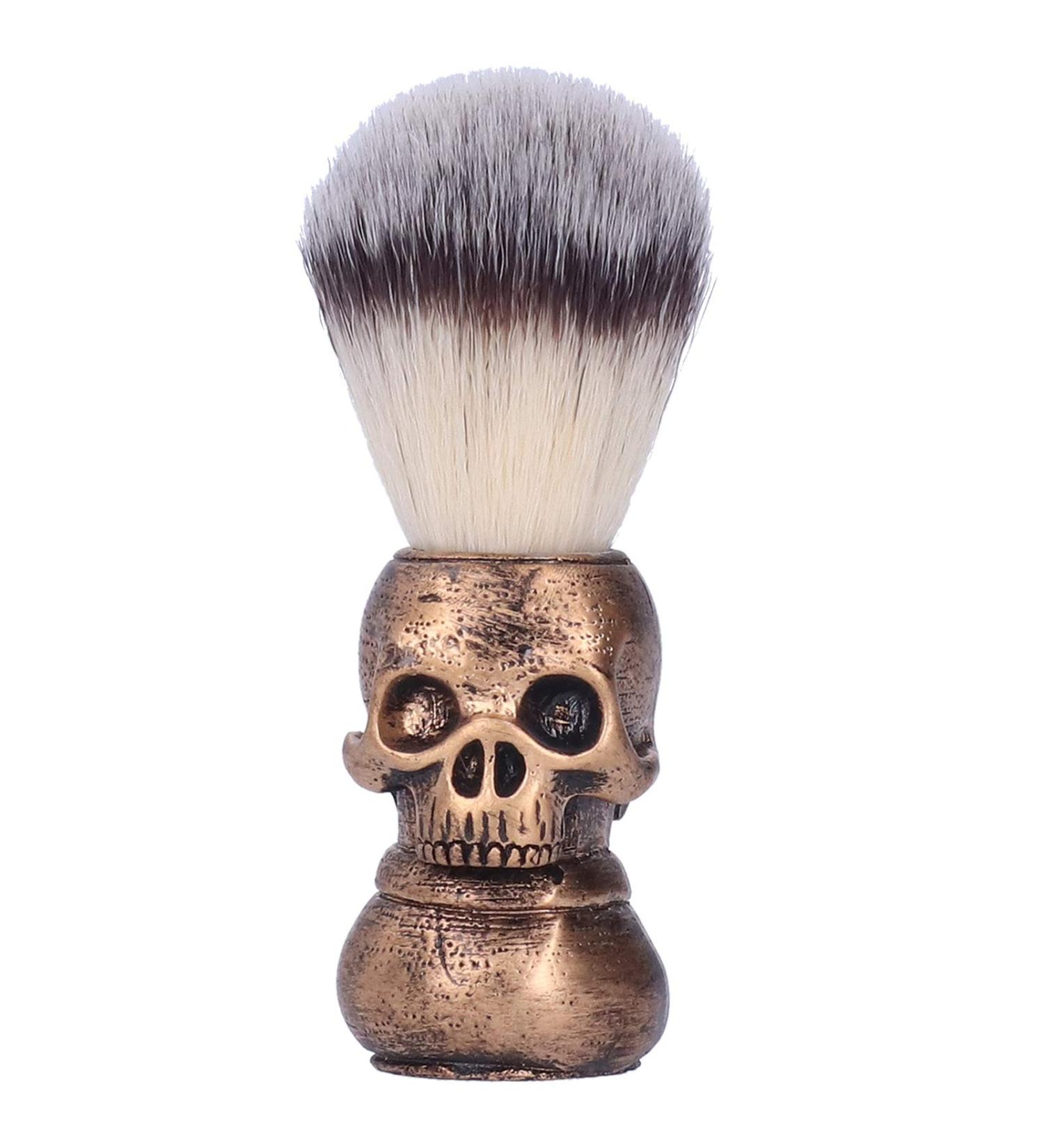 Unique Skull Vintage Handle Shaving Brush for Men Effortless Lathering & Stylish Grooming - Buy Online on GoSupps.com