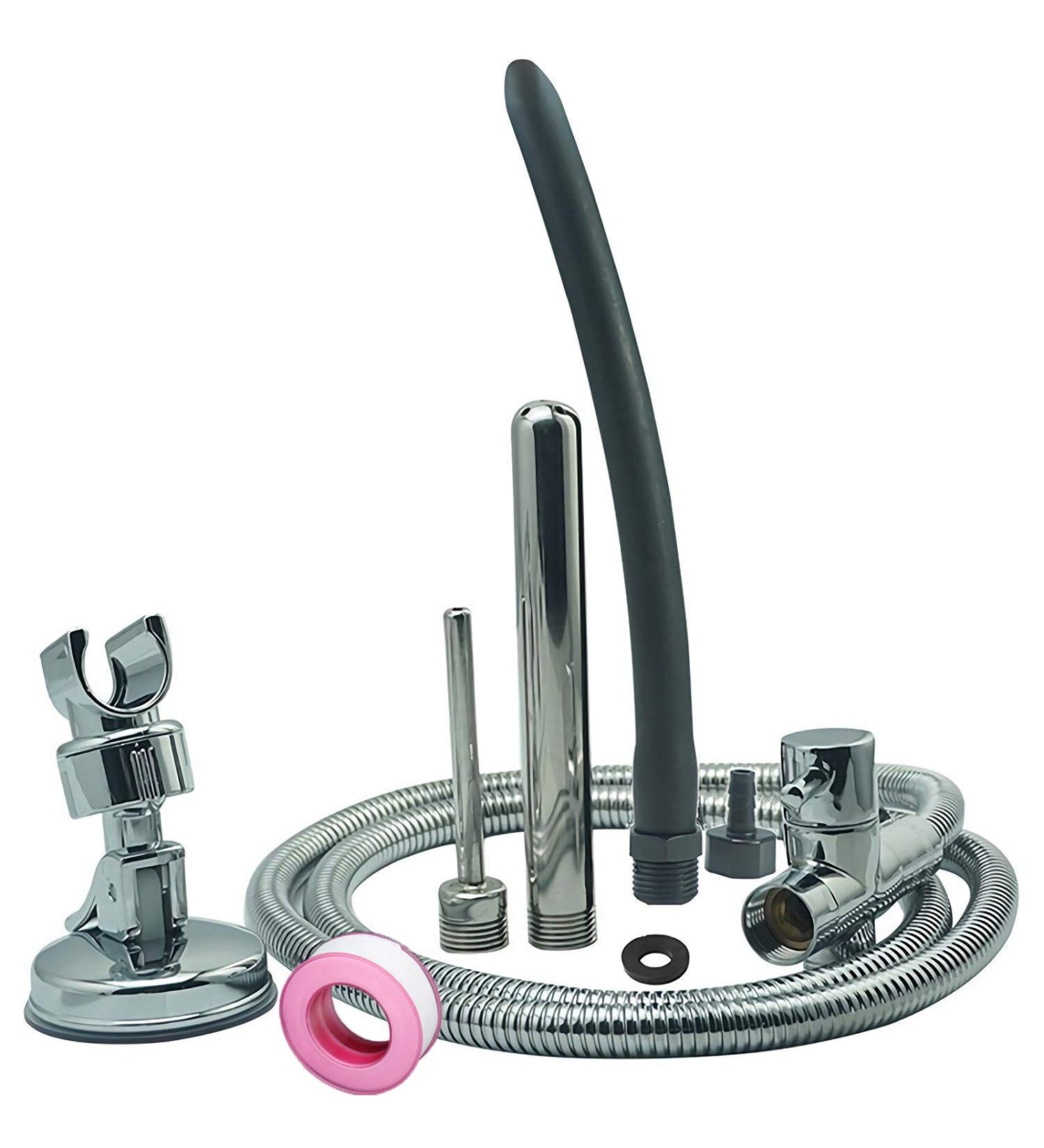 Bathroom Handheld Shower Hose with Enema Showerhead - Colonic System Cleaner Kit - Buy Online on GoSupps.com