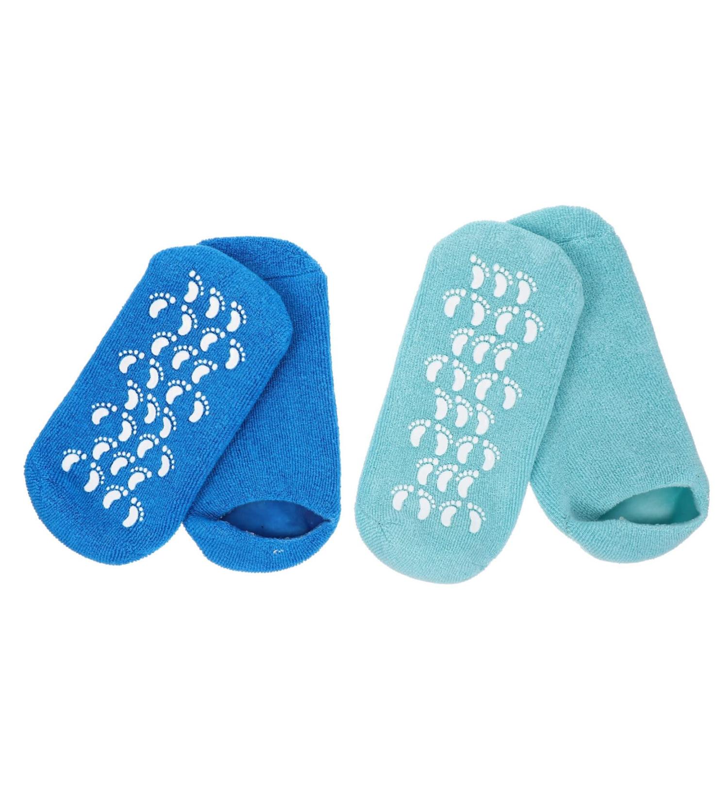 FRCOLOR 2 Pairs Gel Socks Moisturizing Socks Foot Covers Cotton Yarn Socks Spa Socks Gel Foot Sleeves Care Essential Oil Women's Socks Nursing Socks Miss Foot Socks Vegetable Gel 22x10x1cm - Buy Online on GoSupps.com