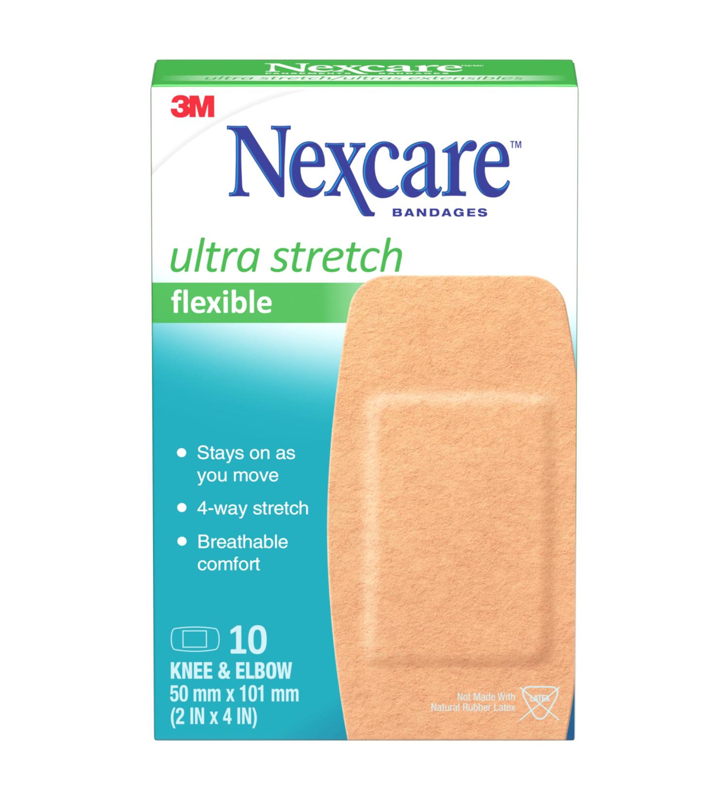 Nexcare Ultra Stretch Bandages CS103-CA Knee & Elbow 10/Pack Knee & Elbow 10 Count - Buy Online on GoSupps.com