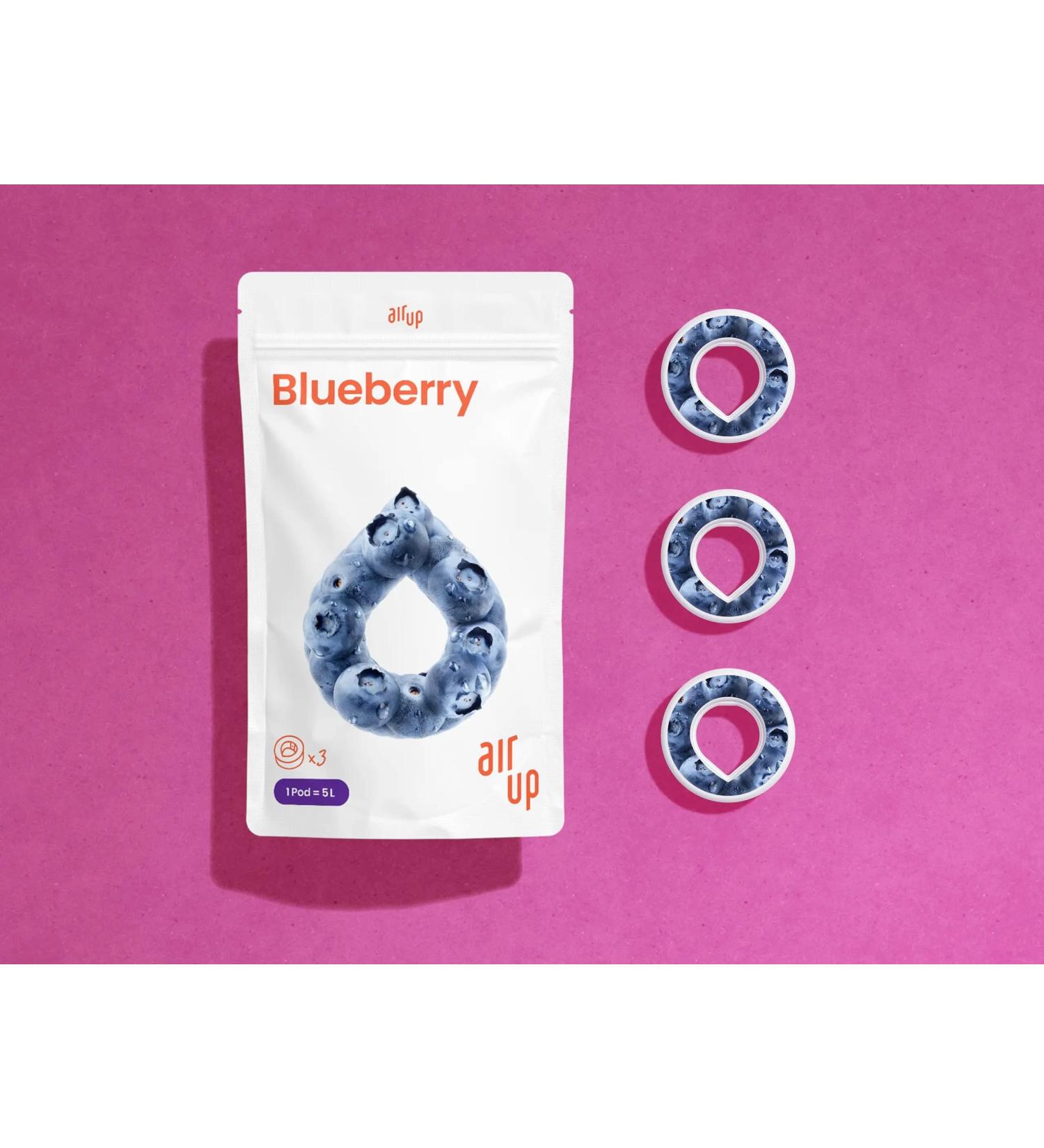 Air up 1100000032 PODS BLUEBERRY Comprend 3 dosettes d'eau parfum e hydratante Air up v g talienne bio