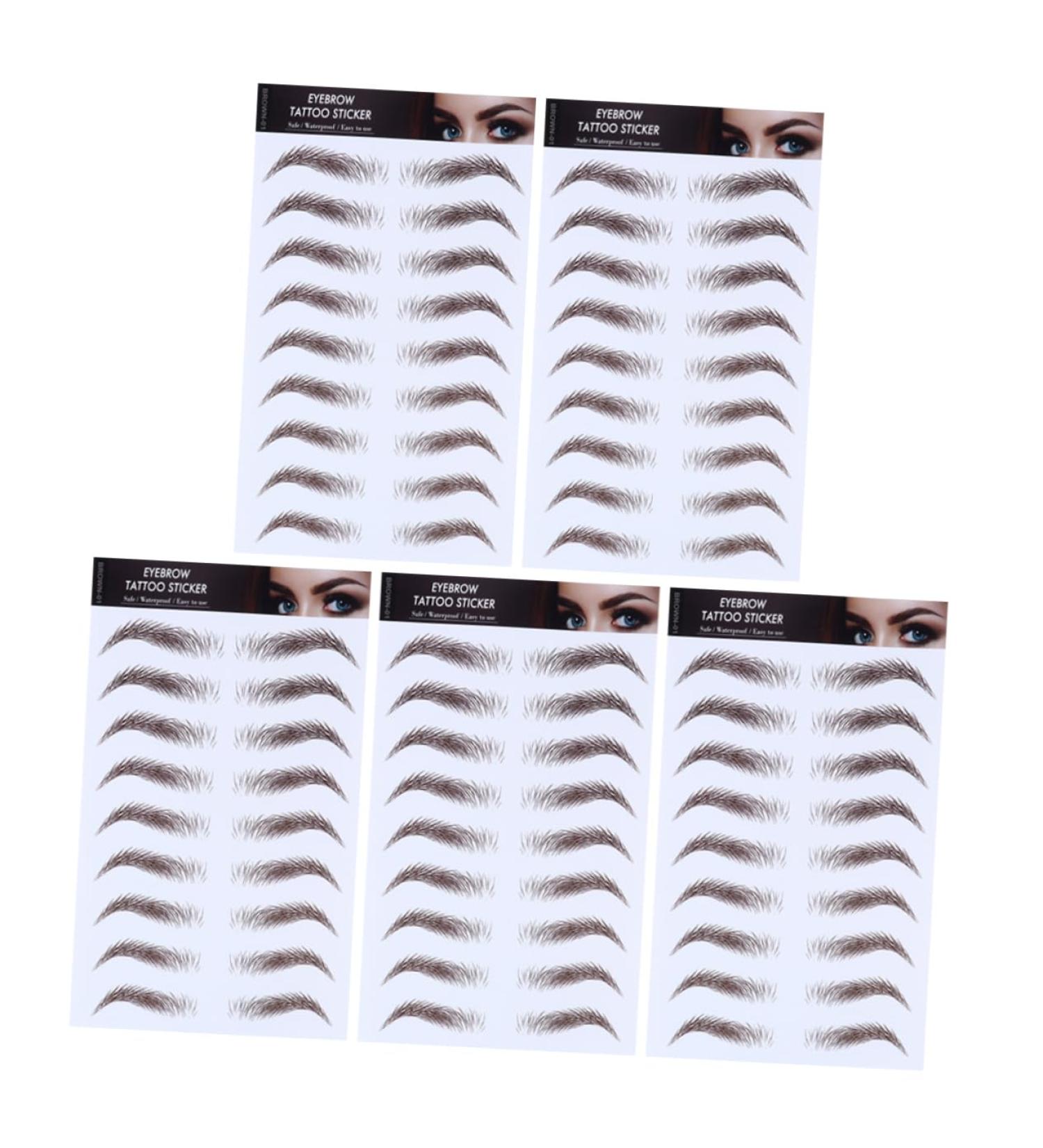 Beavorty 10 Pcs Eyebrow Stickers Imitation Eyebrow Sticker False Eyebrows Cosmetics Miss Blush Makeup - Buy Online on GoSupps.com