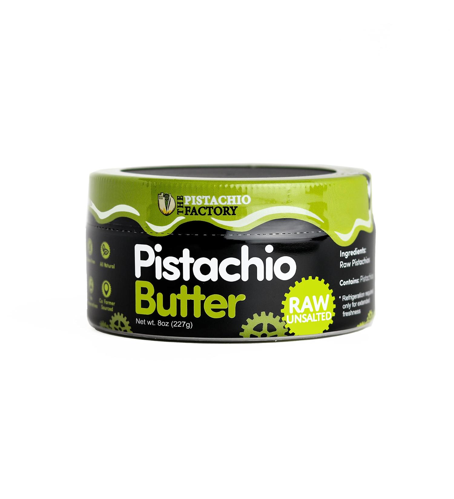 Pistachio Butter - Raw Unsalted - The Pistachio Factory - Non- GMO  Vegan  Kosher  Keto Friendly  High Protein  No Added Sugars  Allergy Friendly 8 Ounce (Pack of 1) - Buy Online on GoSupps.com