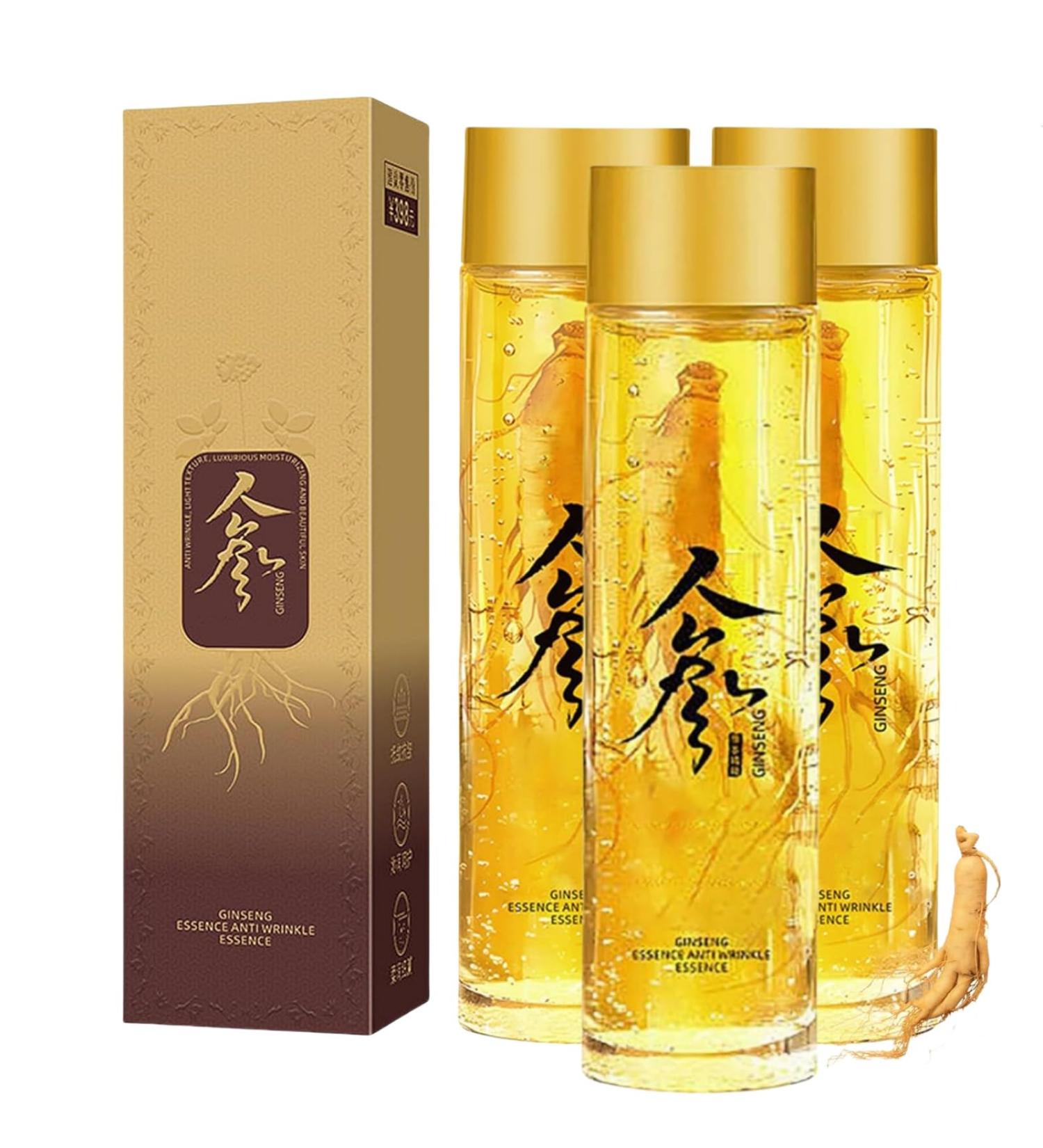 Ginseng Extract Ginseng Anti-Wrinkle Firming Essence Ginseng Facial Essence Moisturizing and Nourishing Facial Essence Oil 3pcs - Buy Online on GoSupps.com