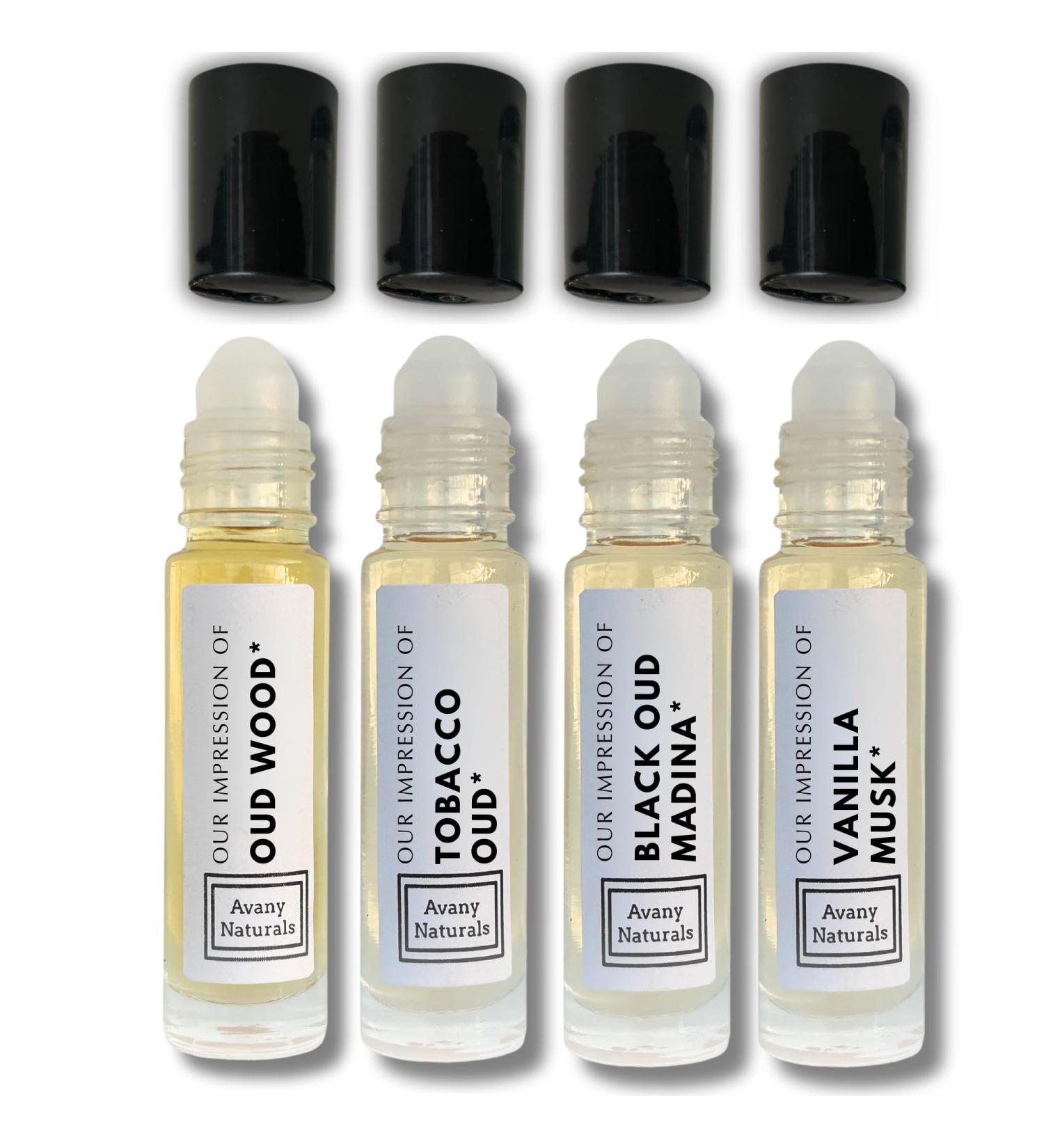 Replicant Cologne For Men - Mini Perfume Set Fragrance Body Oil Sample Cologne for Men Roller Perfume Man Perfume 4 Pc (Woody Set) - Buy Online on GoSupps.com
