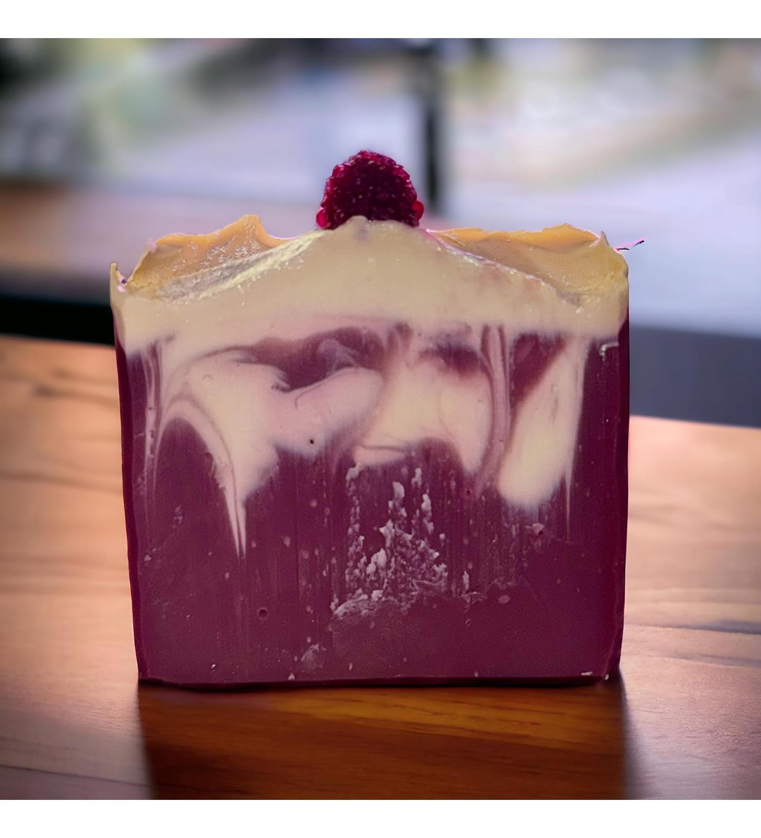 Handmade Natural Soap - Black Raspberry Vanilla | Organic & Eco-Friendly | International Shipping Available - Buy Online on GoSupps.com