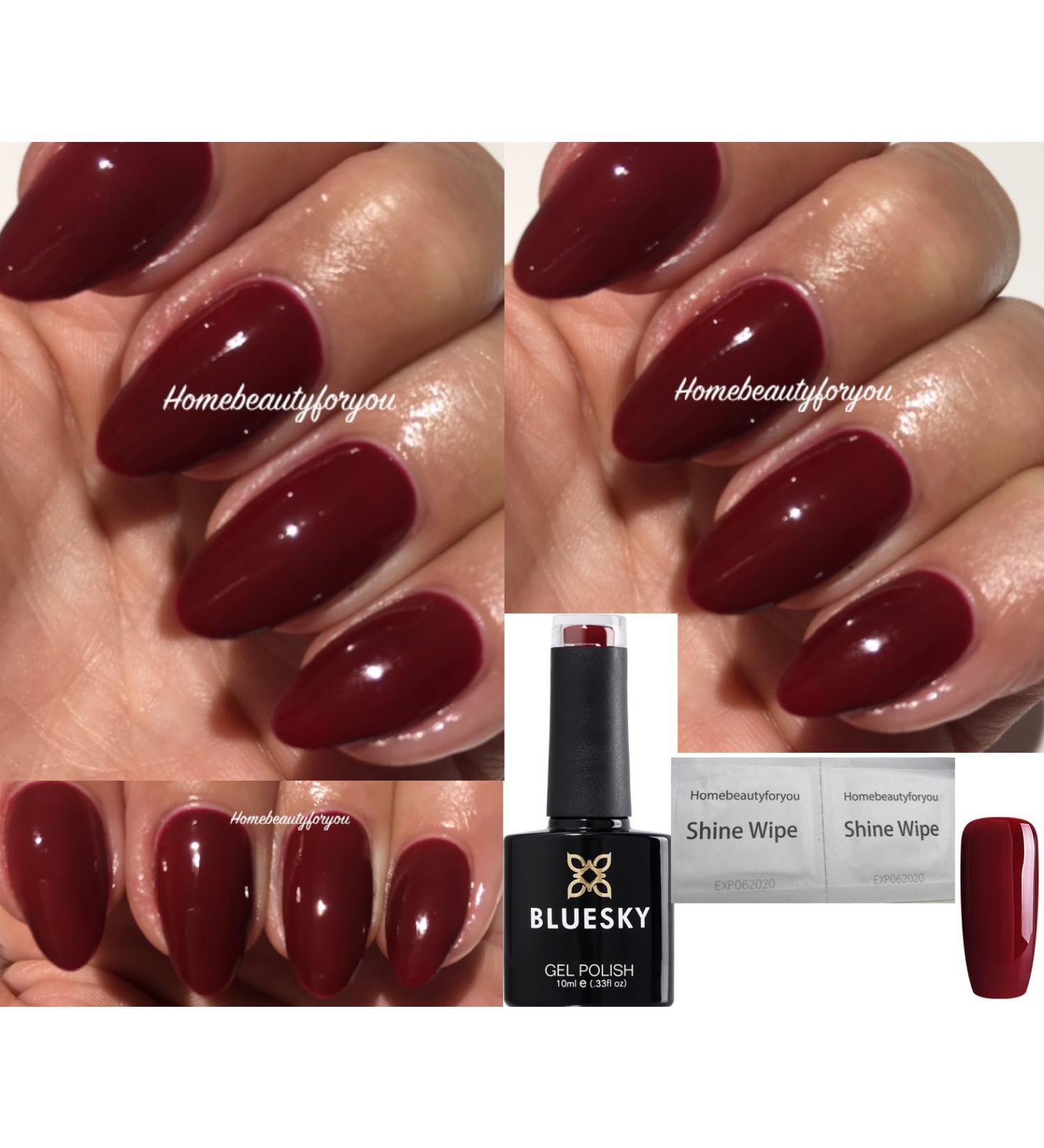 Bluesky Decadence Burgundy Dark Red Burlesque Vixen 80525 Nail Gel Polish UV LED Soak Off 10ml - Buy Online on GoSupps.com