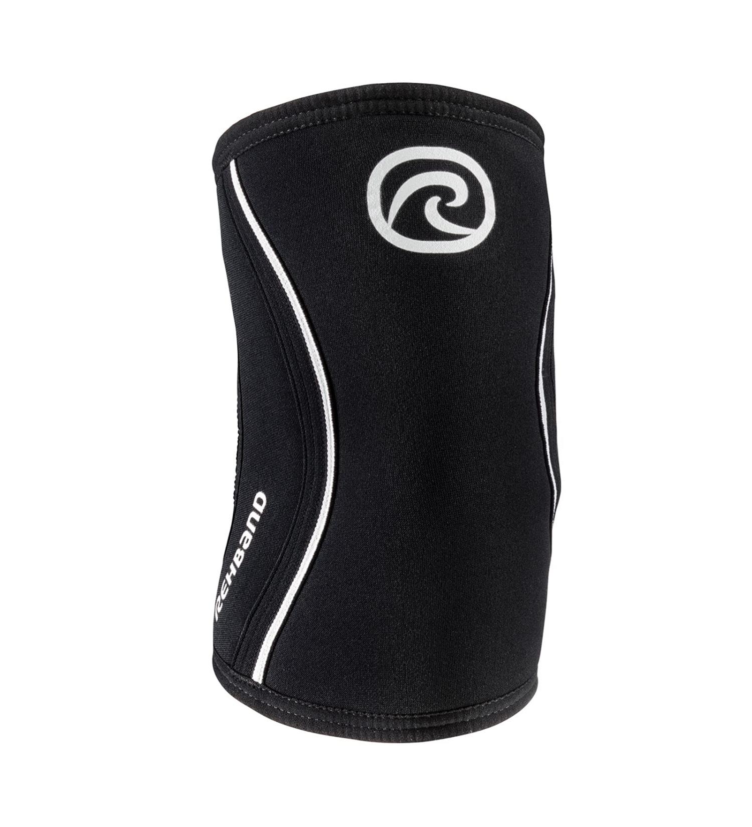 Rehband Elbow Bandage 5mm SBR/Neoprene Sleeve for Strength Sports - Anatomical Non-Slip Design for Men & Women - XS Black - 1 Piece - Buy Online on GoSupps.com