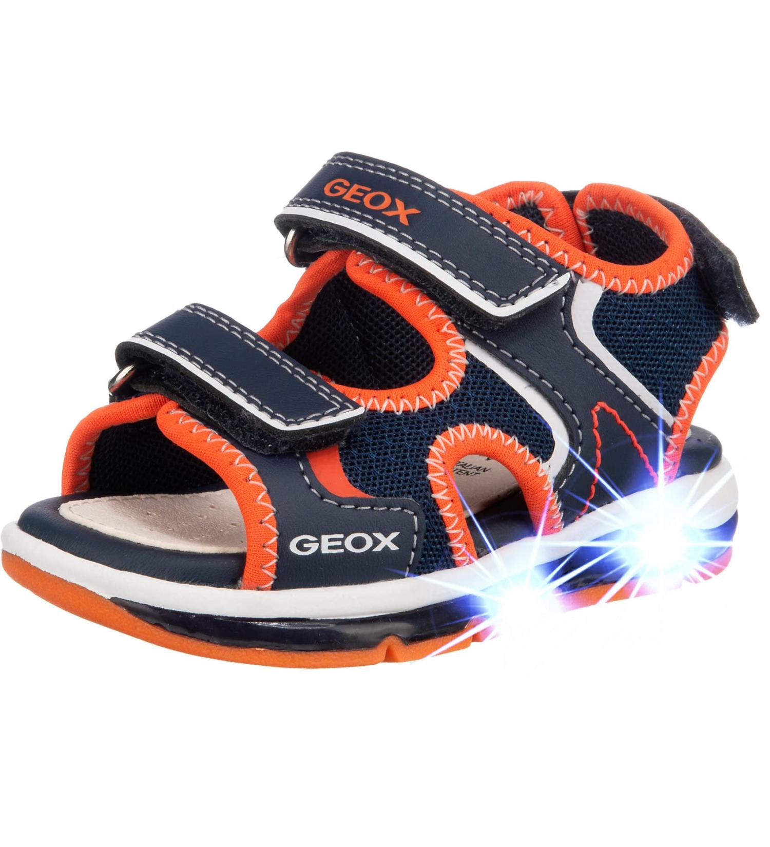 Geox Baby Boys' B Sandal Todo - Navy/Orangefluo - Size 7 UK Child - Buy Online on GoSupps.com