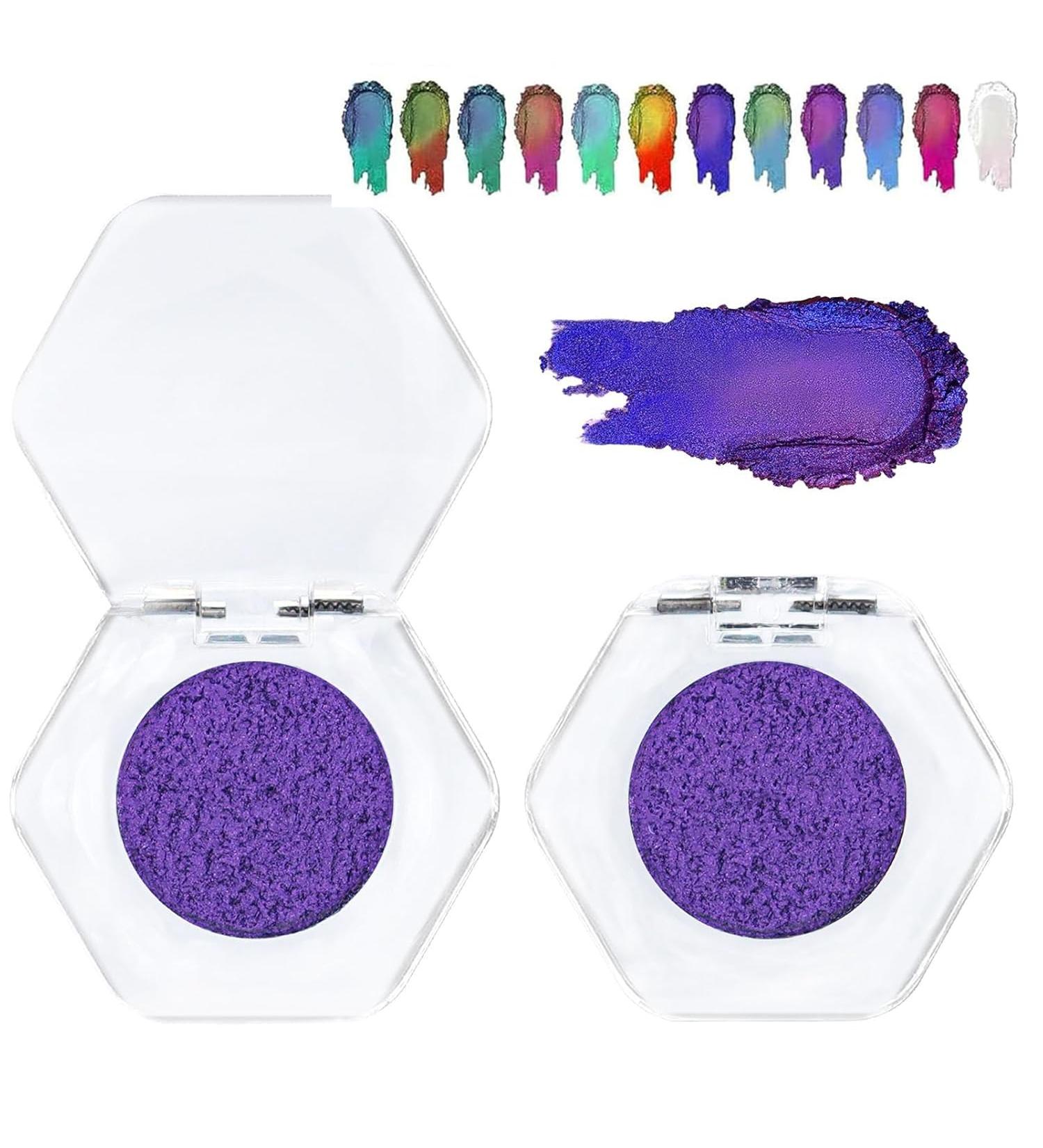 Adriana Nicole Cosmetics Eyeshadow Ethereal Eyeshadow Adriana Nichole Cosmetics Sparkling Eyeshadow Ethereal Single Color-shifting Eyeshadow Suitable for All Skin Types (Style D) - Buy Online on GoSupps.com