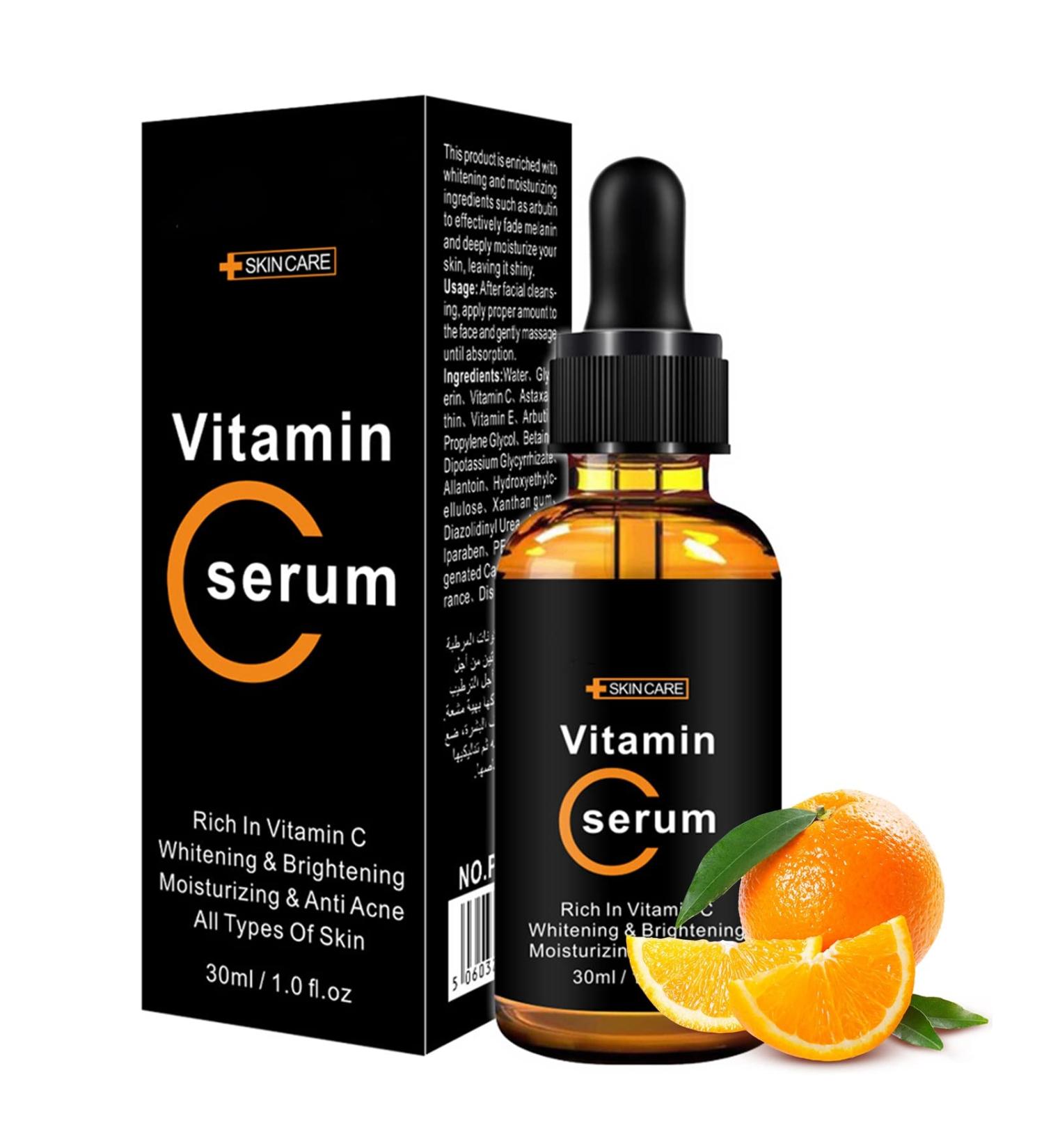 Vitamin C Serum For Face Brighten Hydrate Anti Aging & Wrinkle Facial Serum - Buy Online on GoSupps.com