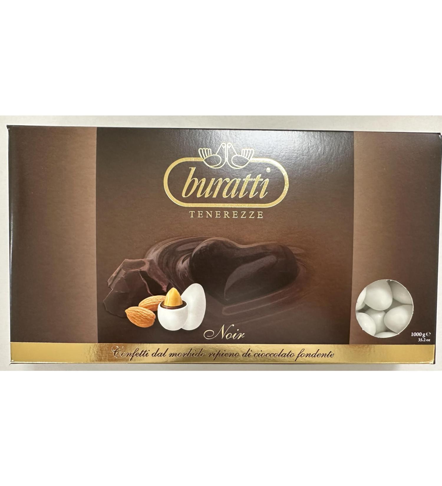 Buratti Confetti Chocolate Heart Drag es Extra Soft Dark Tenderness 1 Kg - Buy Online on GoSupps.com