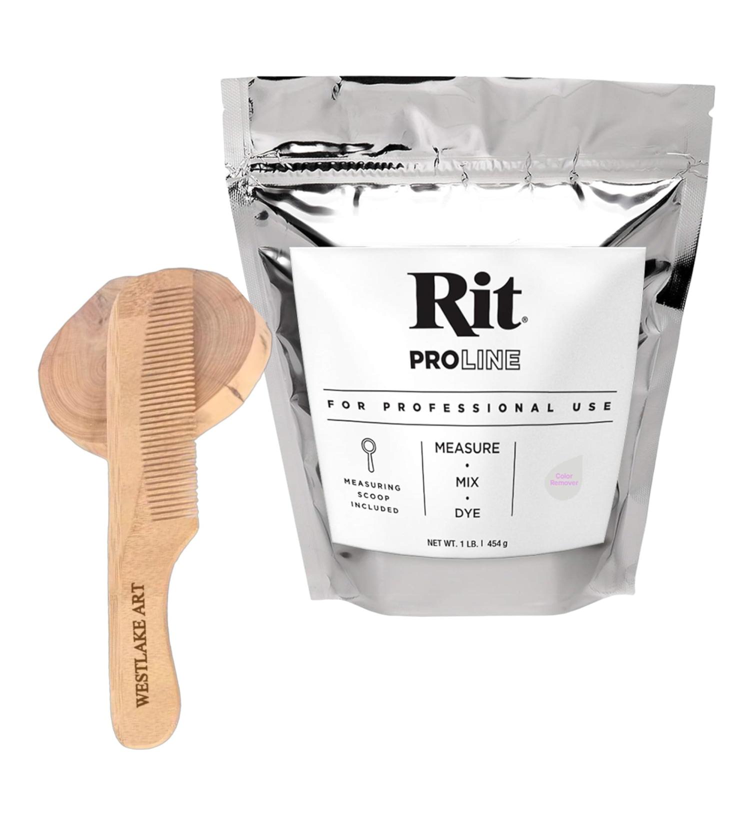 Color Remover Powder 1 lb - Non-Toxic Biodegradable | Eliminate Unwanted Dyes + Westlake Art Wooden Comb - Professional Grade Fabric Safe - Buy Online on GoSupps.com