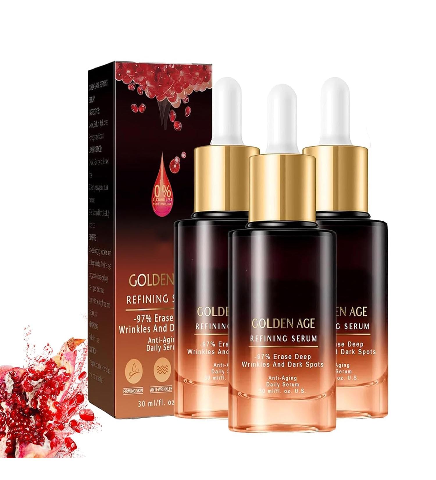 Young Golden Refining Serum Hydrating Glowing Facial Serum for Senior Age Women Advanced Collagens AntiAgeing Serum Firms Skin for All Skin Types 3pc - Buy Online on GoSupps.com