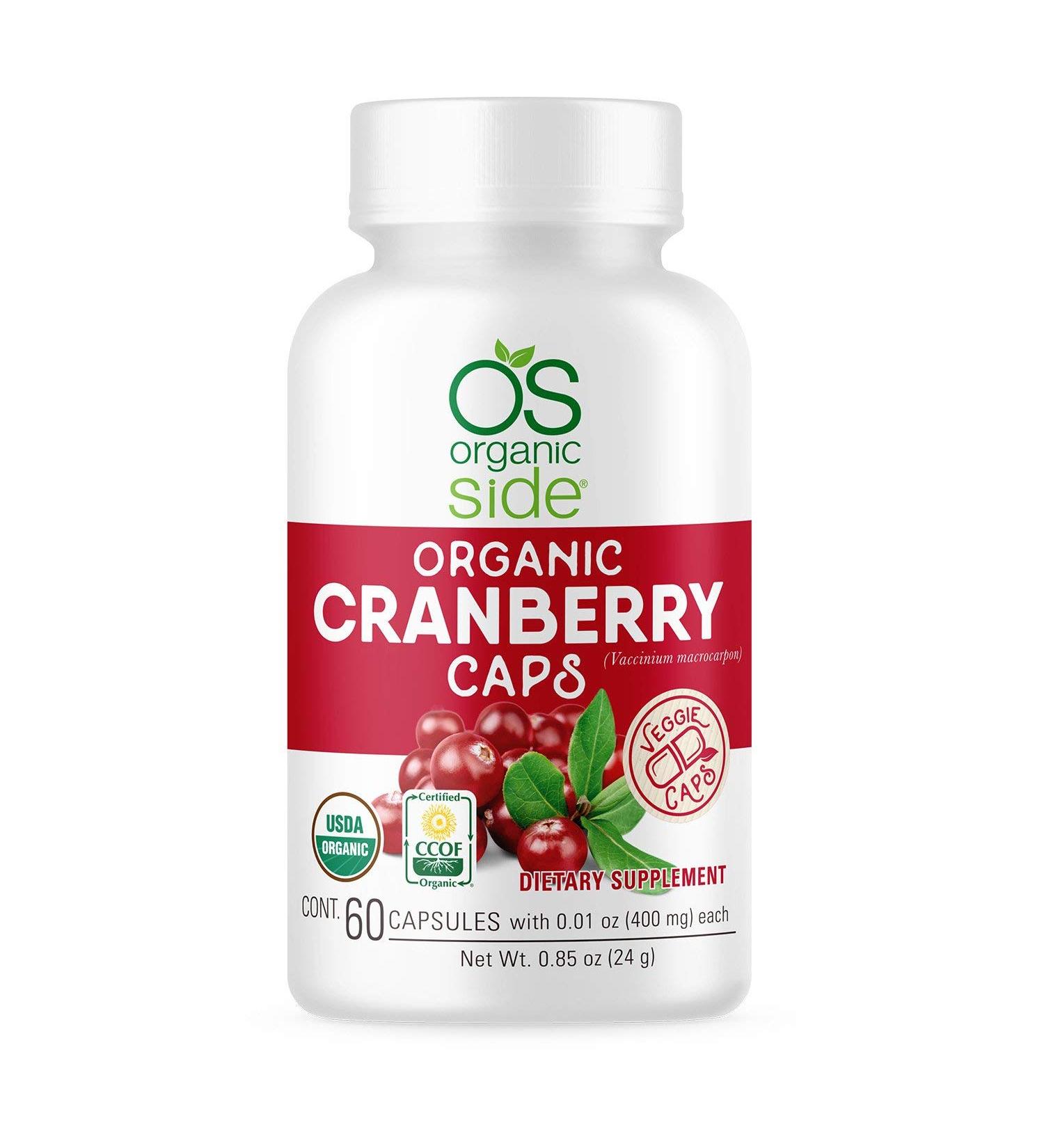 OS Organic Cranberry Capsules - UTI Prevention - USDA Certified - Non GMO & Vegan - 60 Capsules - Buy Online on GoSupps.com
