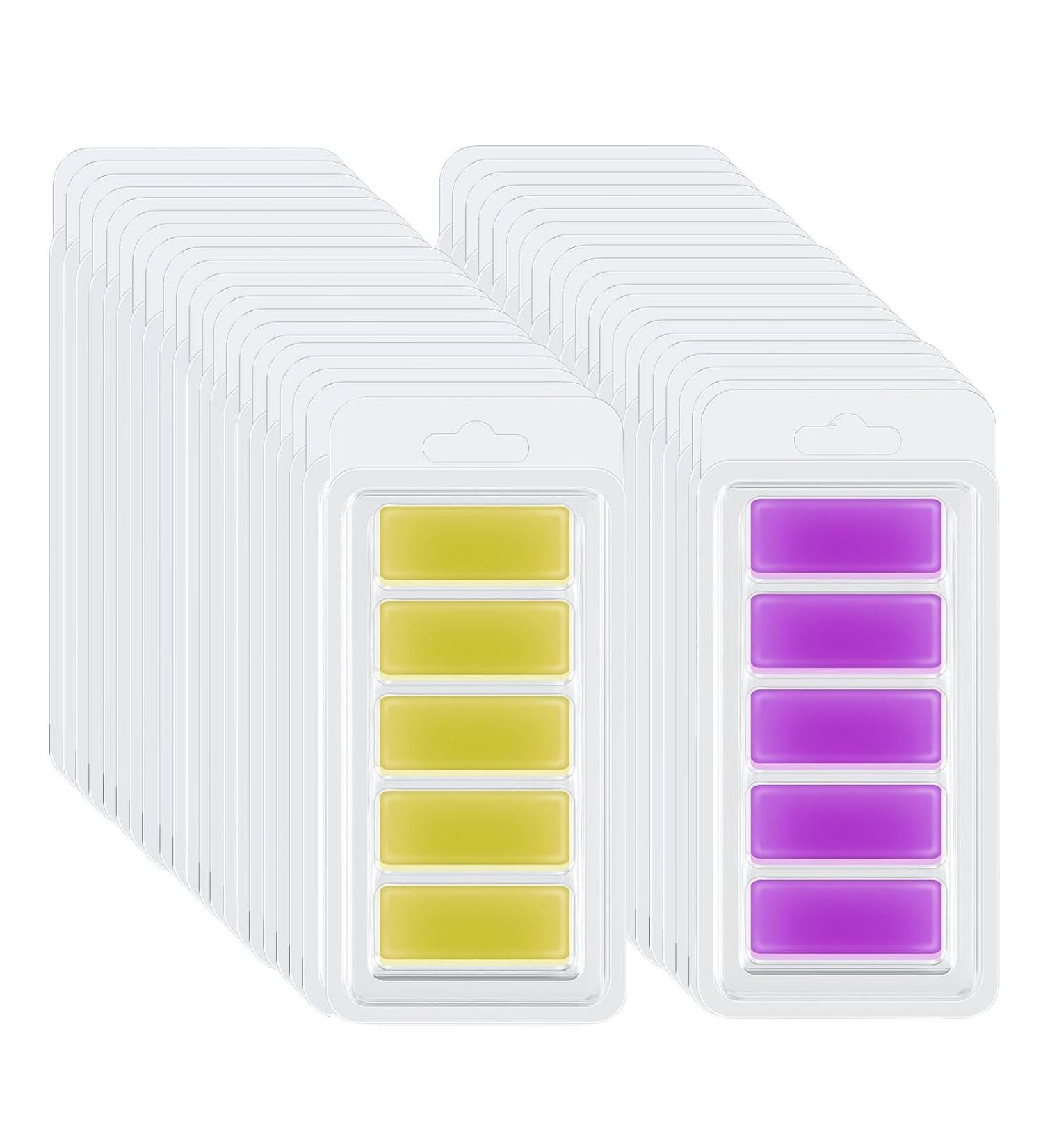 Buy 100 Transparent Wax Melting Forms | Candle Glasses with 5 Hollows for Homemade Candles - Visiblurry - Buy Online on GoSupps.com