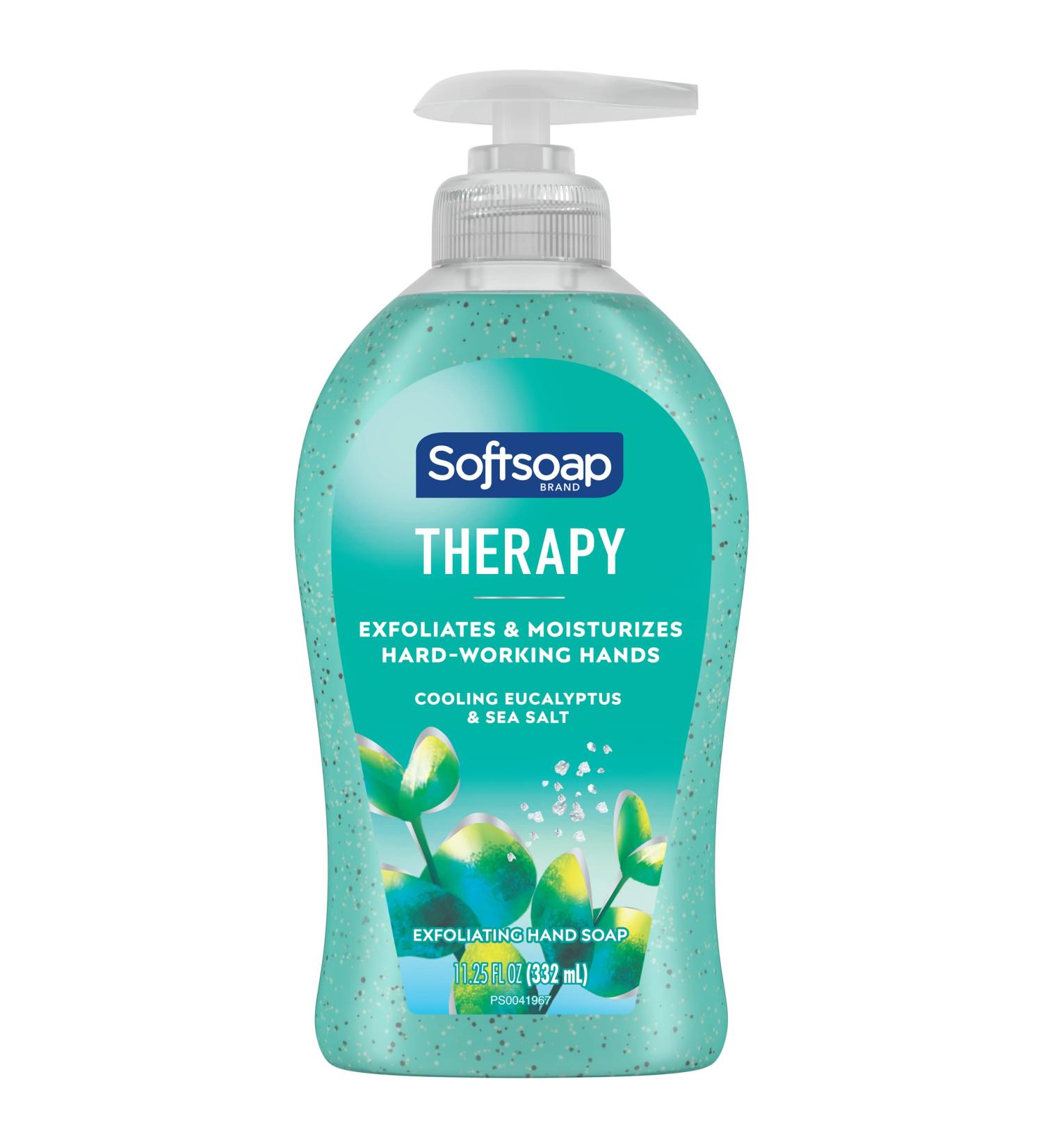 Softsoap Therapy Cooling Eucalyptus Sea Salt Exfoliating Hand Soap 11.25 Oz 6 Pack - Refreshing Scent, Hydrating Formula - Buy Online on GoSupps.com