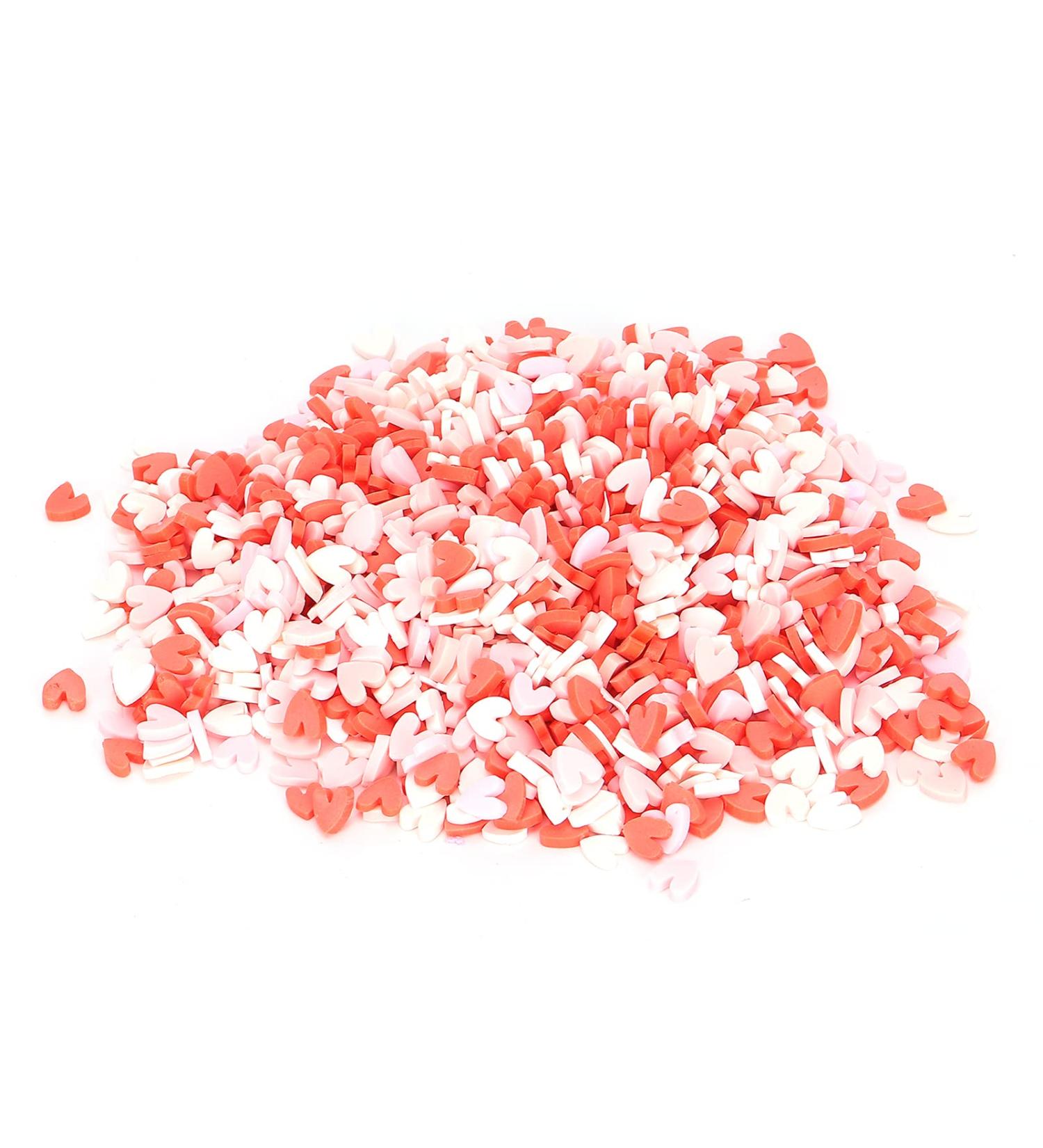 Heart Shaped Clay Slices Lightweight Colorful Heart Shaped Clay Slice for Cut Books for Cup Decorations for Nail Art for Mobile Phone Cases - Buy Online on GoSupps.com